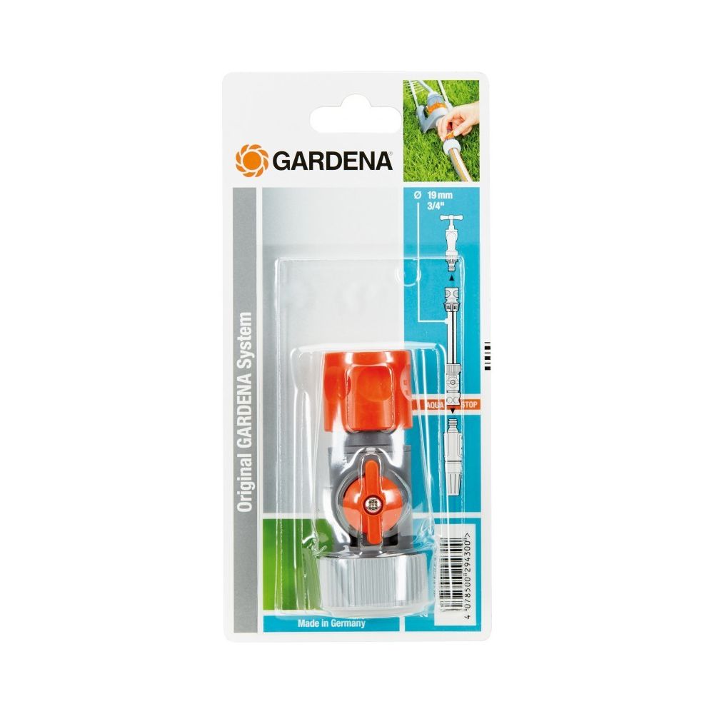 Gardena - Gardena Raccord de tuyau avec vanne de régulation pour 16/19 mm Tuyau - Tuyau de cuivre et raccords