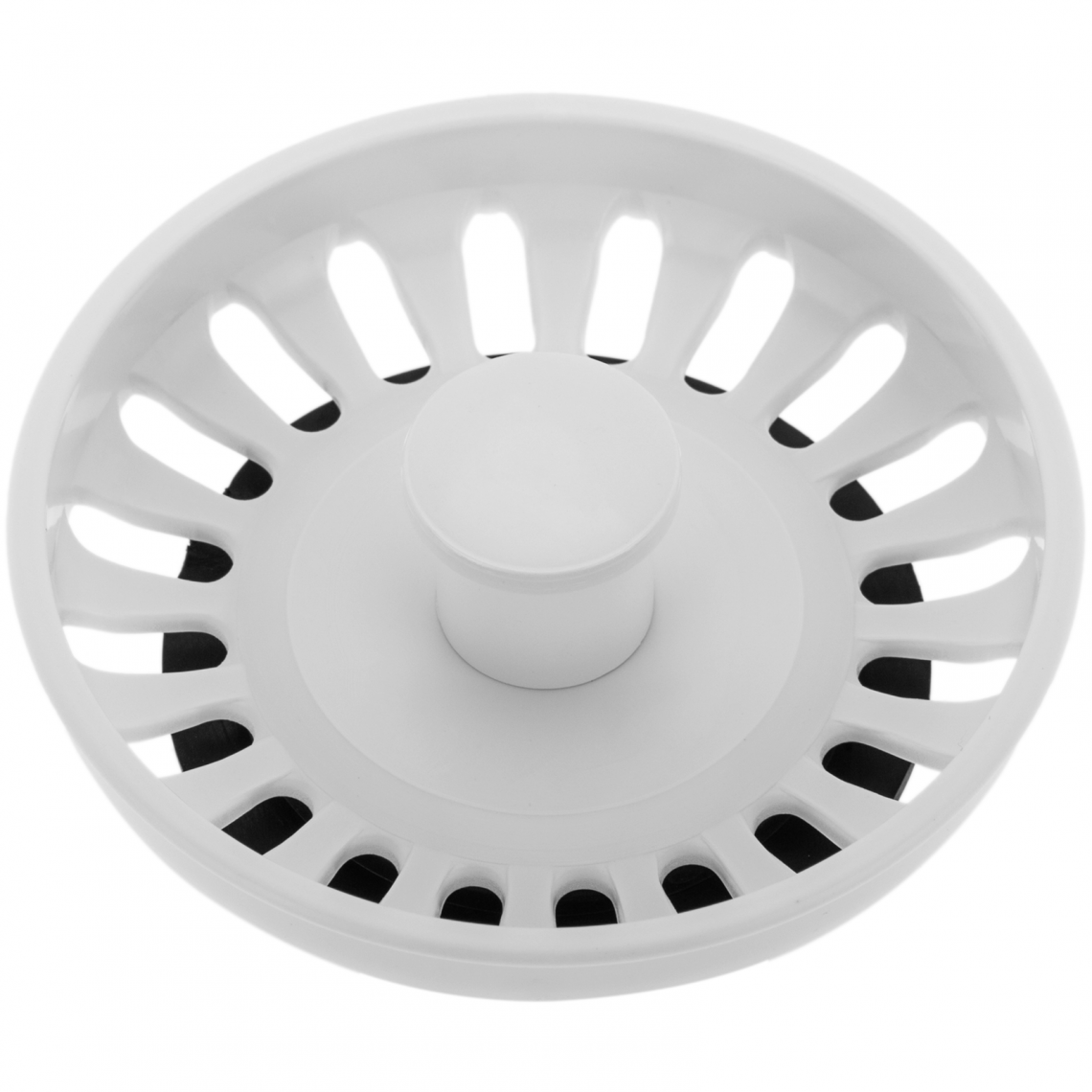 Primematik - Filtre de vidange anti-colmatage compatible avec Teka 81 x 31 mm de couleur Blanc - Bonde de lavabo