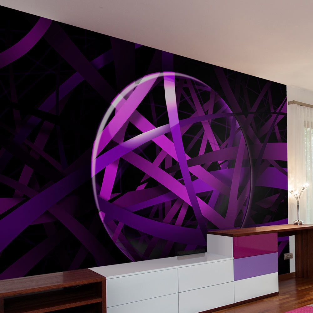 Bimago - Papier peint | Ribbon Of Purple | 350x245 | Abstractions | Moderne | - Papier peint