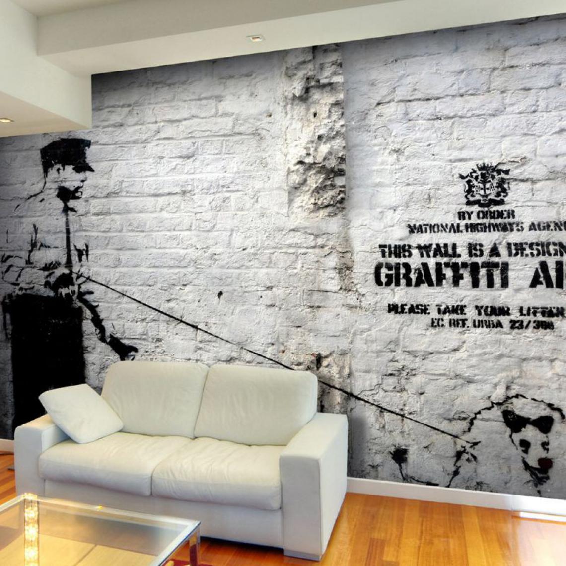 Artgeist - Papier peint - Banksy - Graffiti Area .Taille : 150x105 - Papier peint