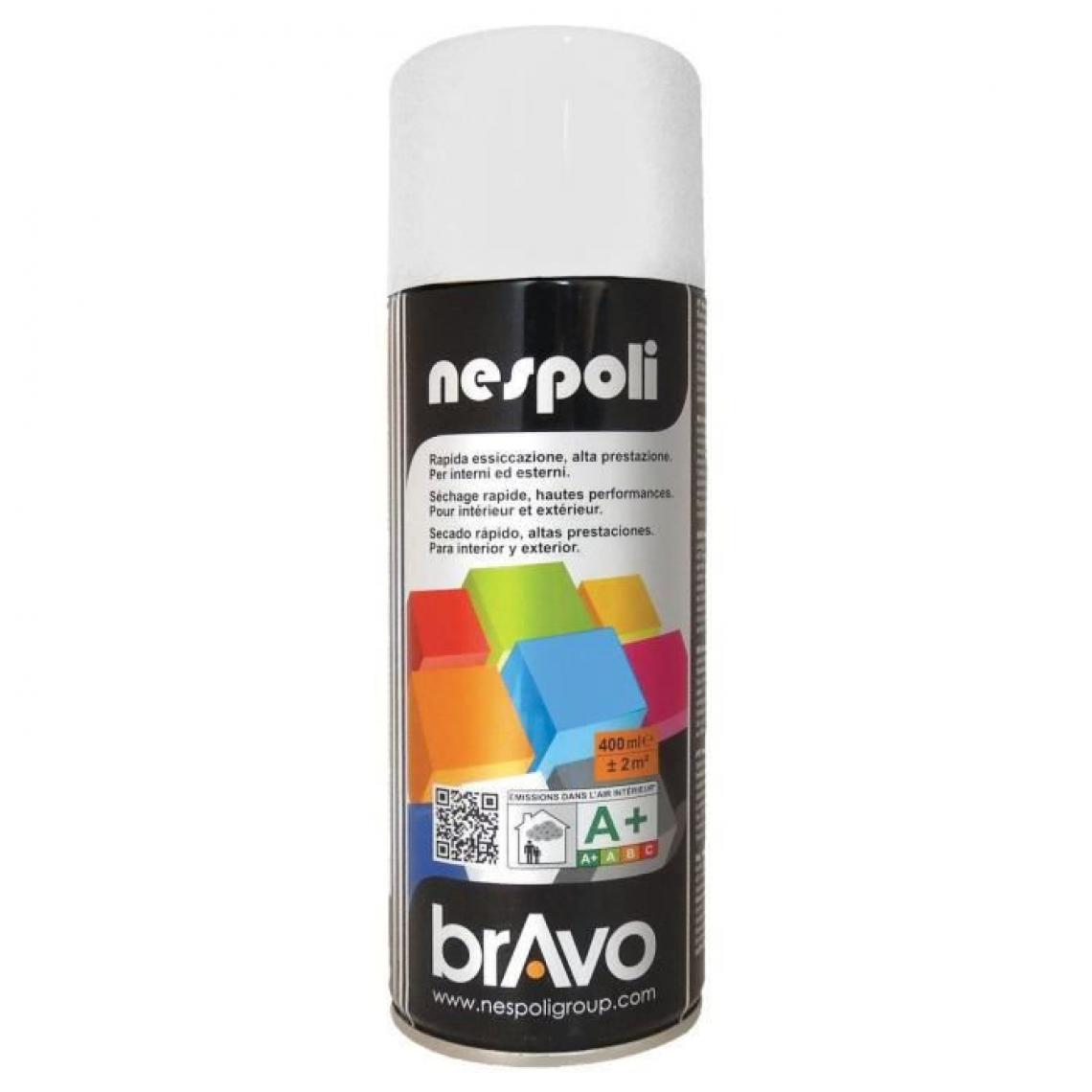 Nespoli - NESPOLI Aerosol peinture professionnelle effet satine blanc neige 400mL - Peinture & enduit rénovation