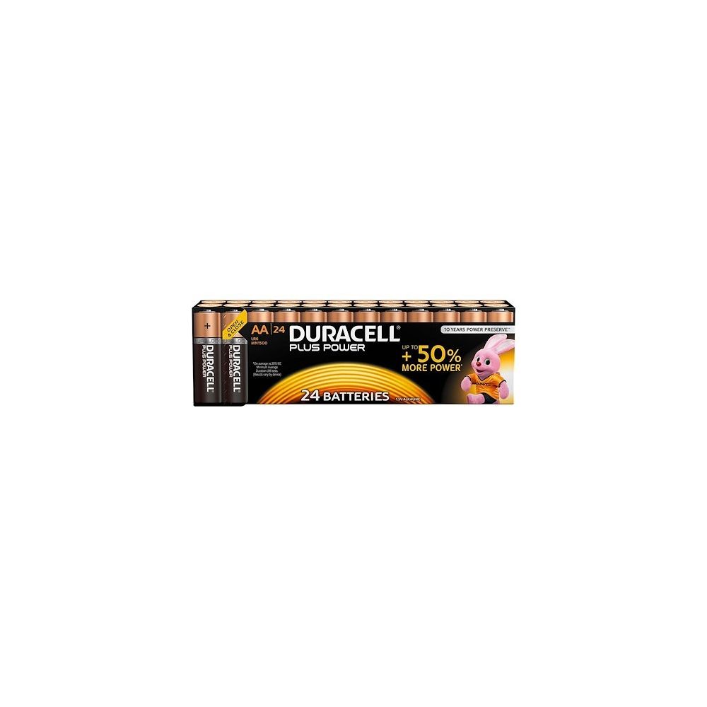 Duracell - Blister de 24 piles alcaline Duracell LR06 - Piles rechargeables