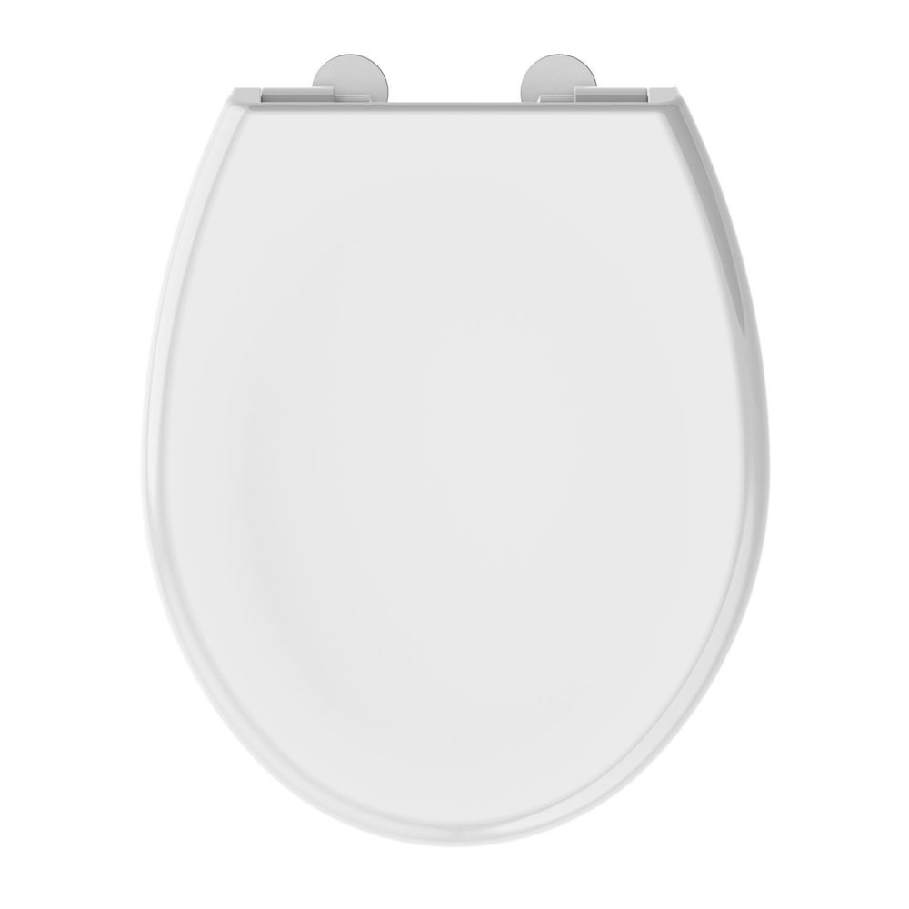 Allibert - ALLIBERT Abattant de toilette a fermeture silencieuse Boreo - Blanc brillant - Abattant WC