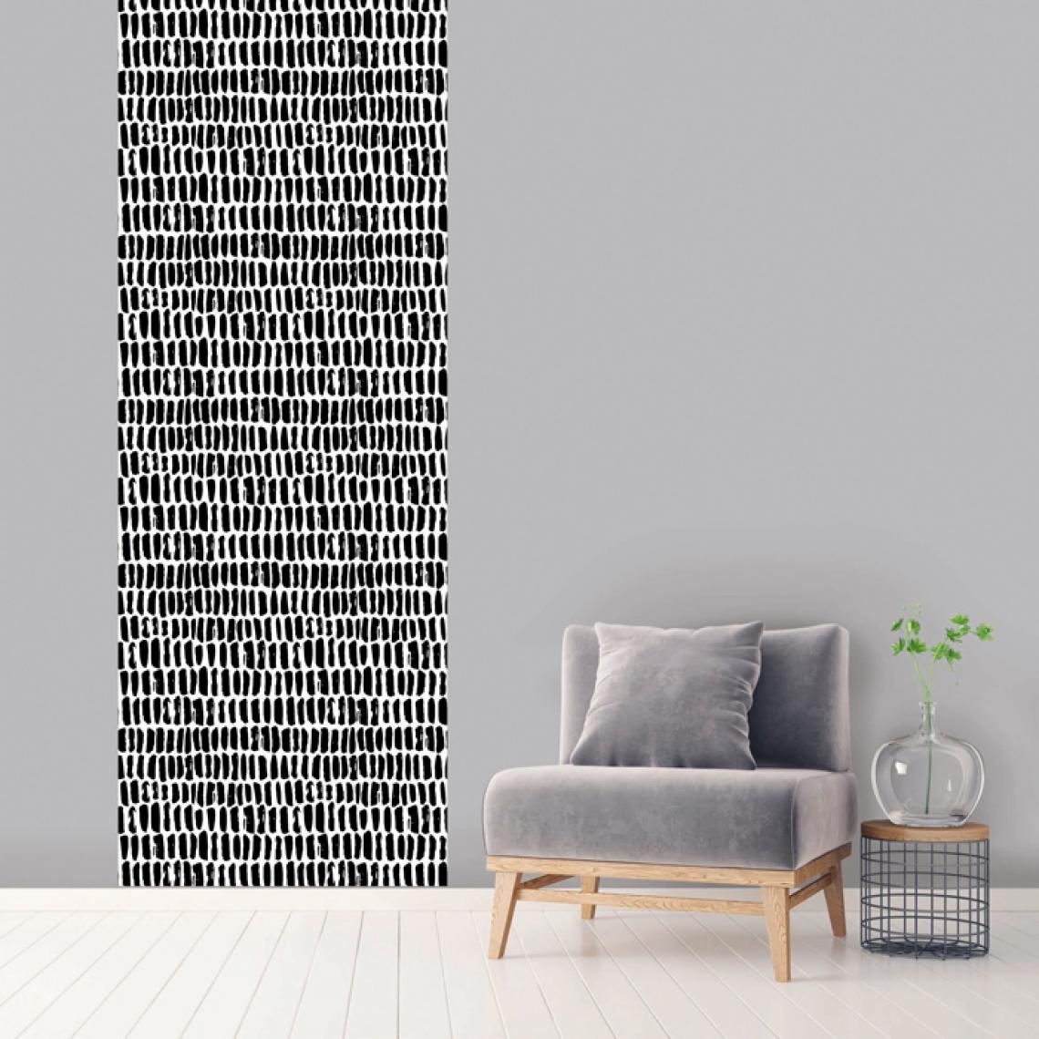 Rendez Vous Deco - Lé unique vertical Nero 100 x 270 cm - Papier peint