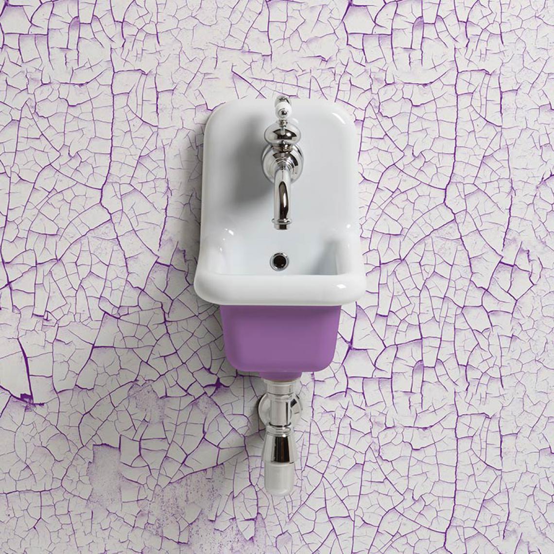 Bleu Provence - Lavabo école en céramique émaillée 26 cm True Colors - Violet - Vasque