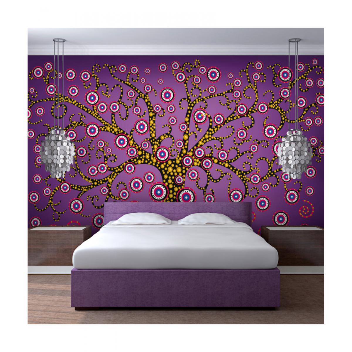 Artgeist - Papier peint - abstraction: arbre (violet) 350x270 - Papier peint