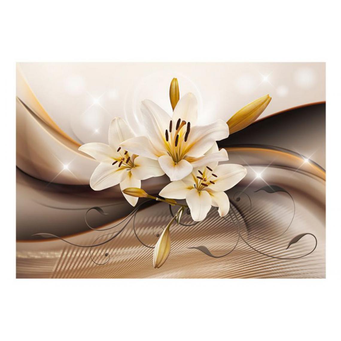 Artgeist - Papier peint - Golden Lily .Taille : 150x105 - Papier peint