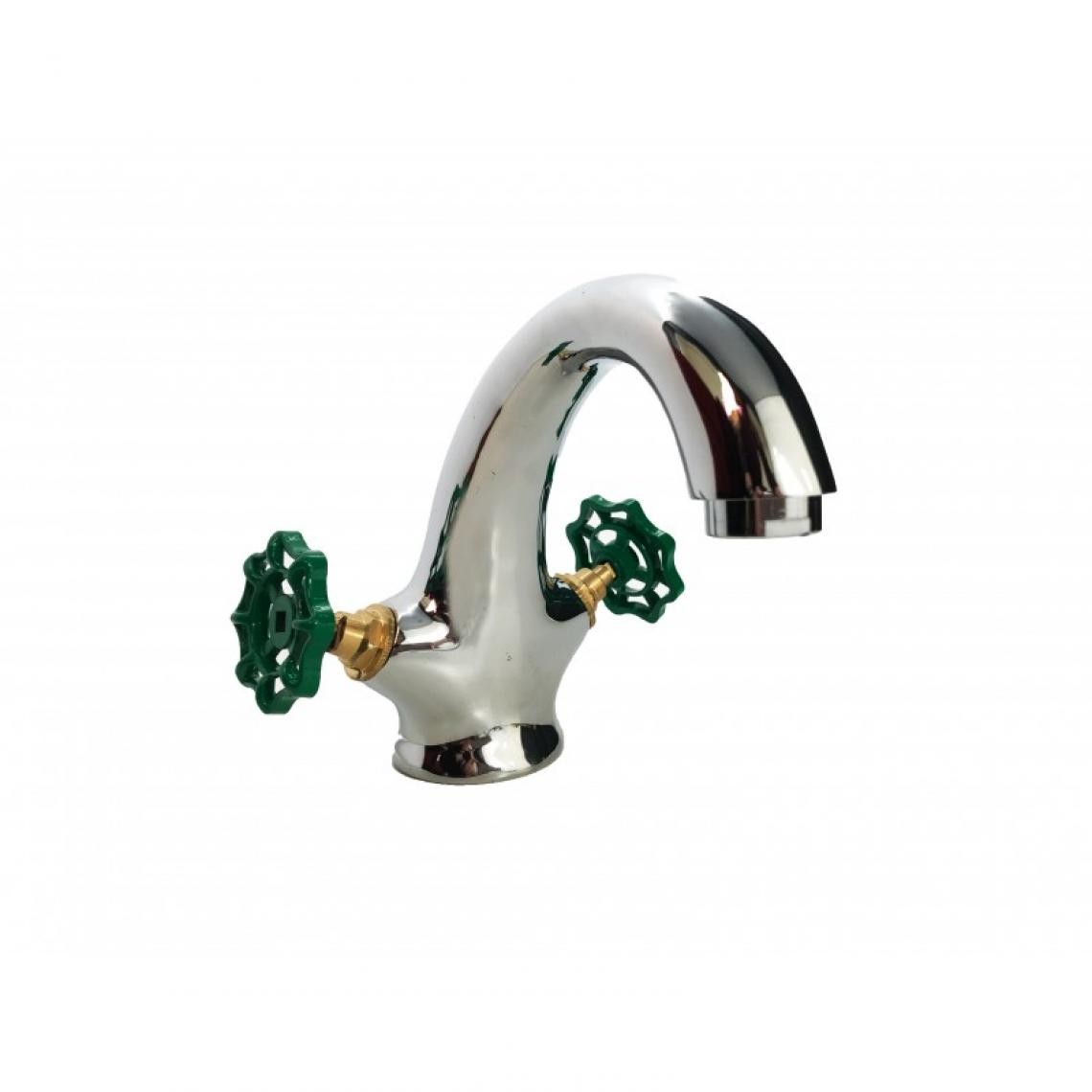 Bagnoclic - Robinet de lavabo vert industriel, style vintage industriel - Robinet de lavabo