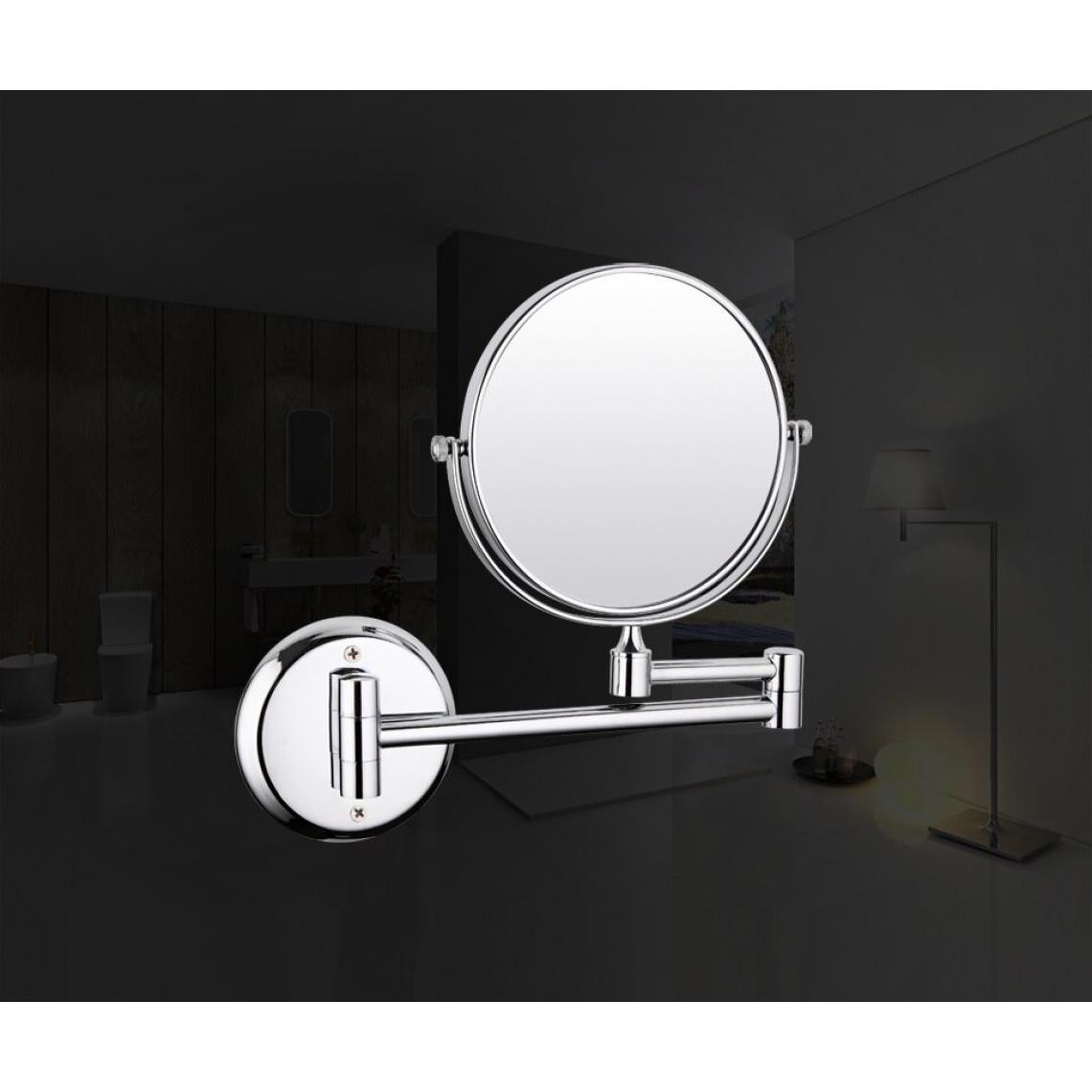 Universal - Nouveaux arrivants Accessoires de salle de bains chromés Miroir Distance réglable | Miroir de salle de bains(Argent) - Miroir de salle de bain