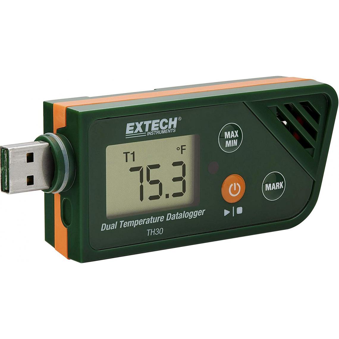 Inconnu - Extech TH30 Enregistreur de données de température Unité de mesure température -30 à +70 °C fonction PDF - Appareils de mesure