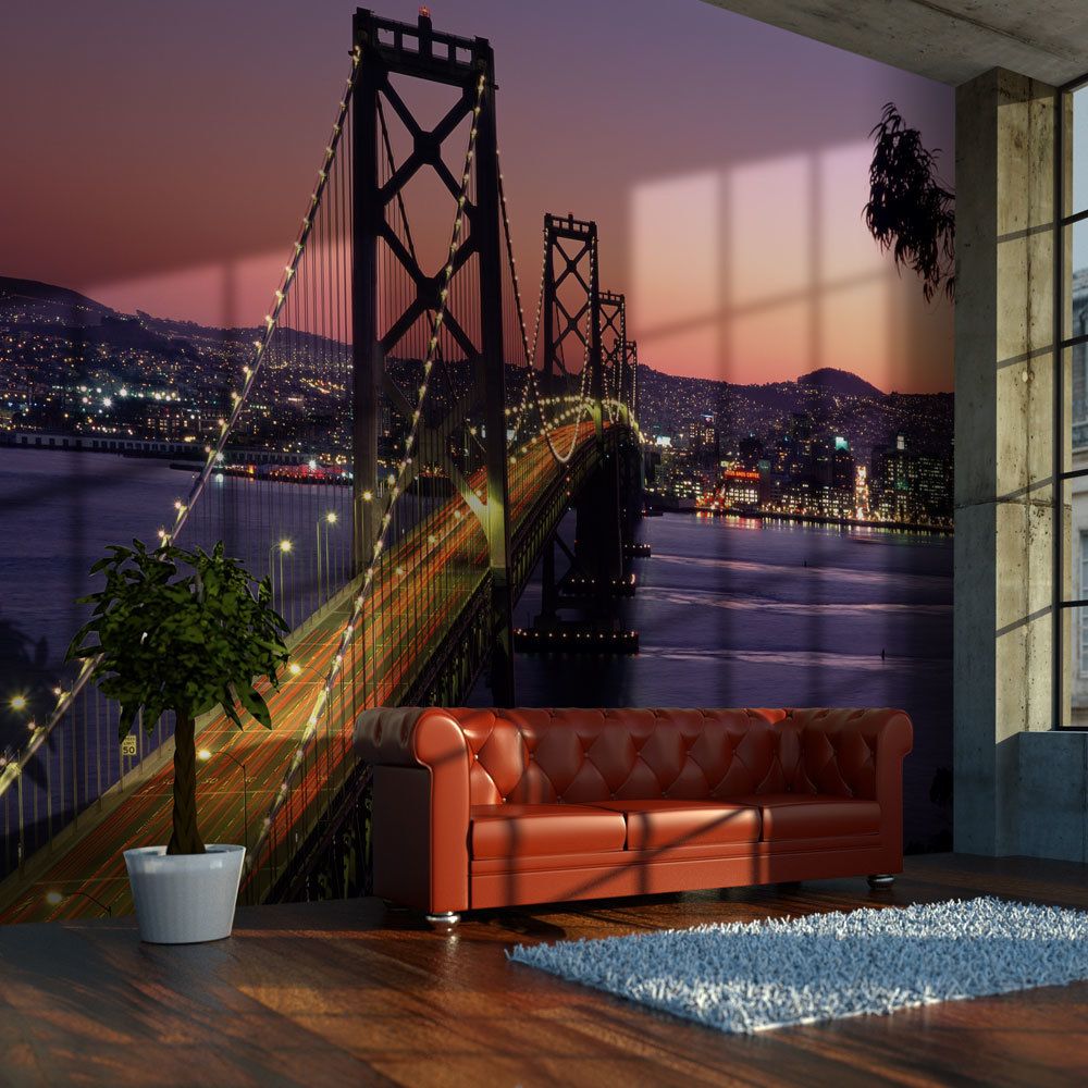 Bimago - Papier peint - Charming evening in San Francisco - Décoration, image, art | Ville et Architecture | San Francisco | - Papier peint