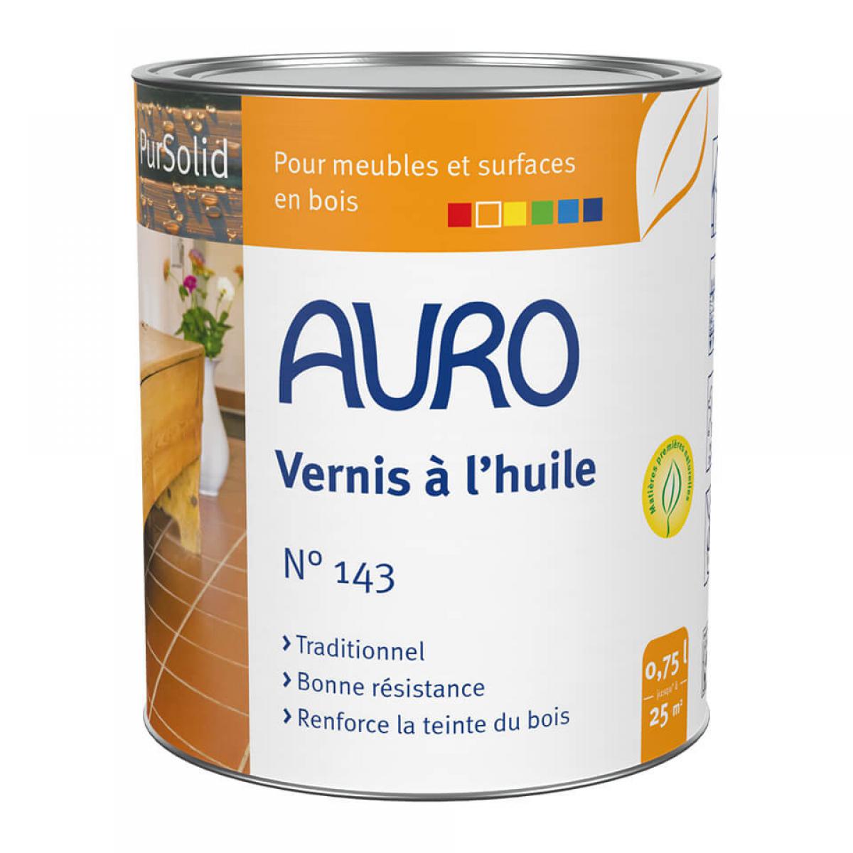 Auro - Auro - Vernis à l'huile de lin n°143 0,75L - Peinture intérieure