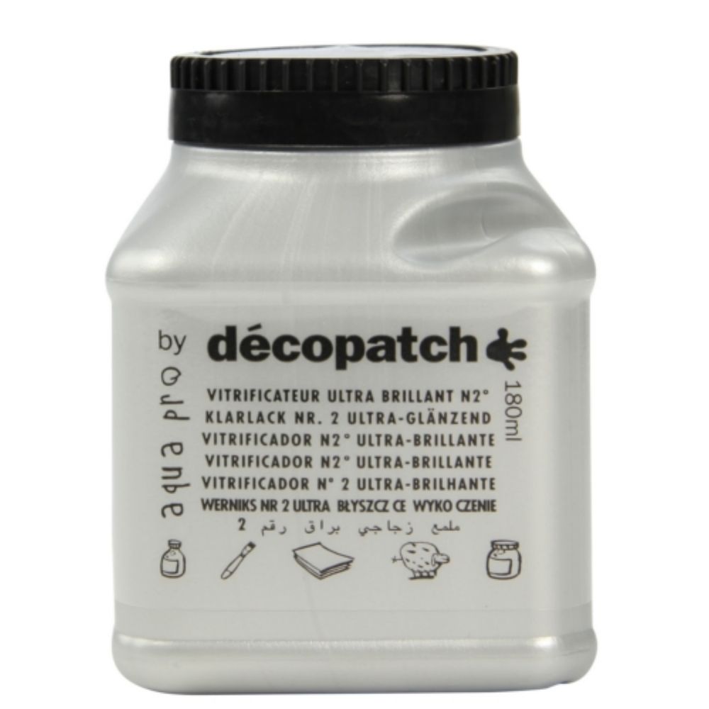 Decopatch - Vernis vitrificateur ultra brillant Décopatch 180 ml - Produit de restauration du bois