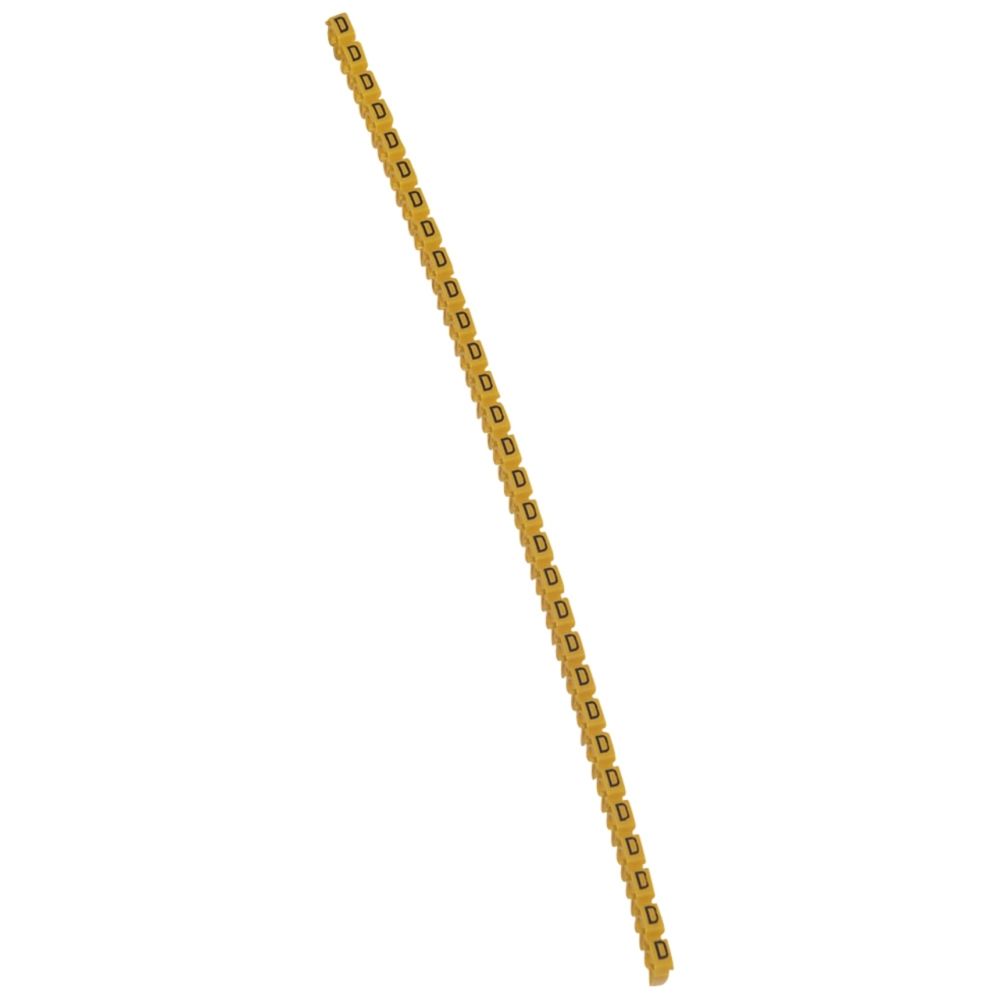 Legrand - repère pour fil de 1.5 à 2.5 mm2 - lettre d - couleur jaune - legrand cab 3 - Accessoires de câblage