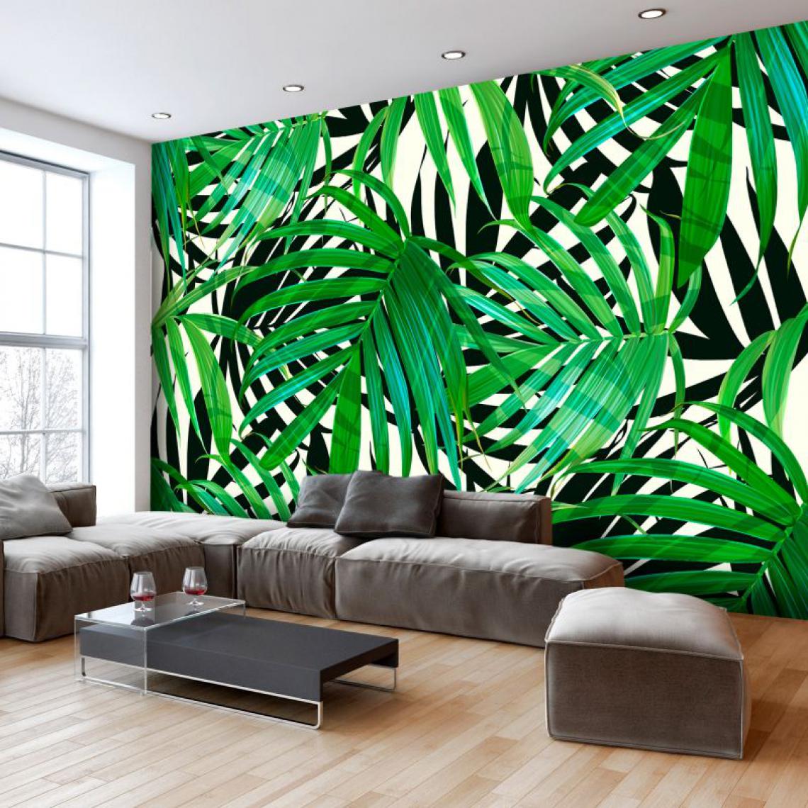 Artgeist - Papier peint - Tropical Leaves .Taille : 100x70 - Papier peint