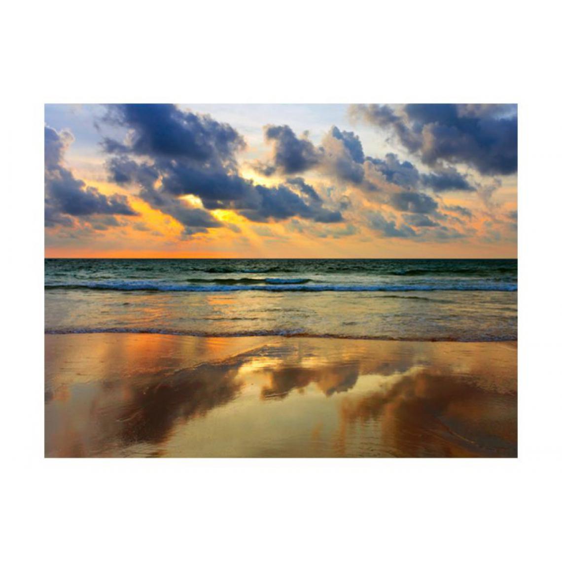 Artgeist - Papier peint - Coucher de soleil coloré sur la mer .Taille : 400x309 - Papier peint