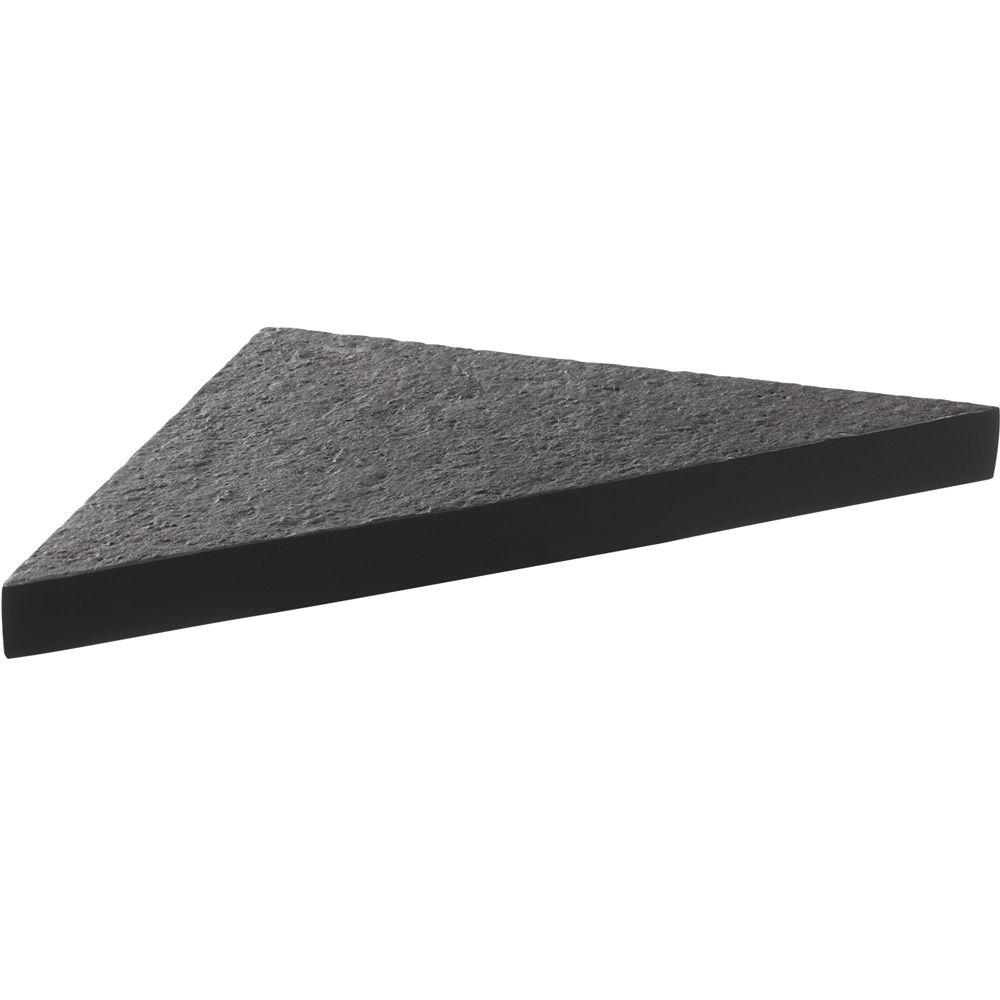 U-Tile - Etagère d'angle pierre naturelle (modèle roche de mer) - 24 x 24 cm x 2,4 cm d'épaisseur (résiste jusqu'à 15 kilos) - Receveur de douche
