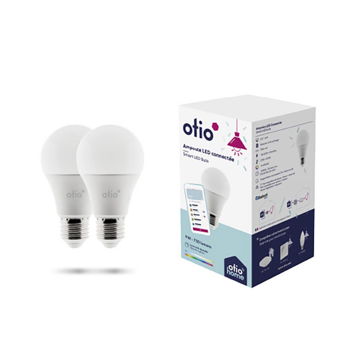 Otio - Pack de 2 ampoules LED connectées Bluetooth E27 9W - Otio - Ampoules LED