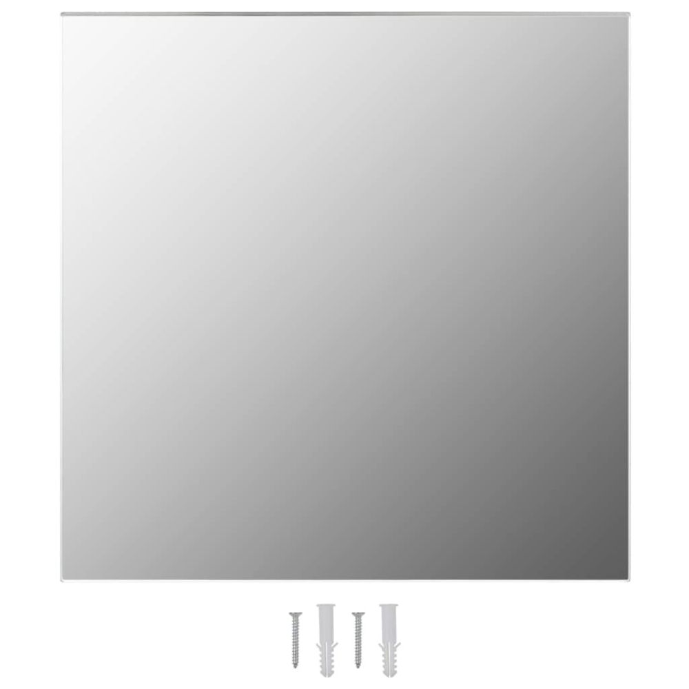 marque generique - Icaverne - Miroirs ensemble Miroir mural carré 50 x 50 cm Verre - Miroir de salle de bain