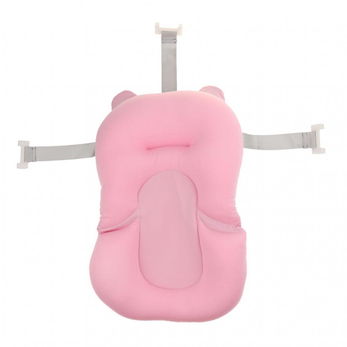 marque generique - coussin de bain pour bébé coussin d'air coussin de flottaison siège de douche rose - Baignoire
