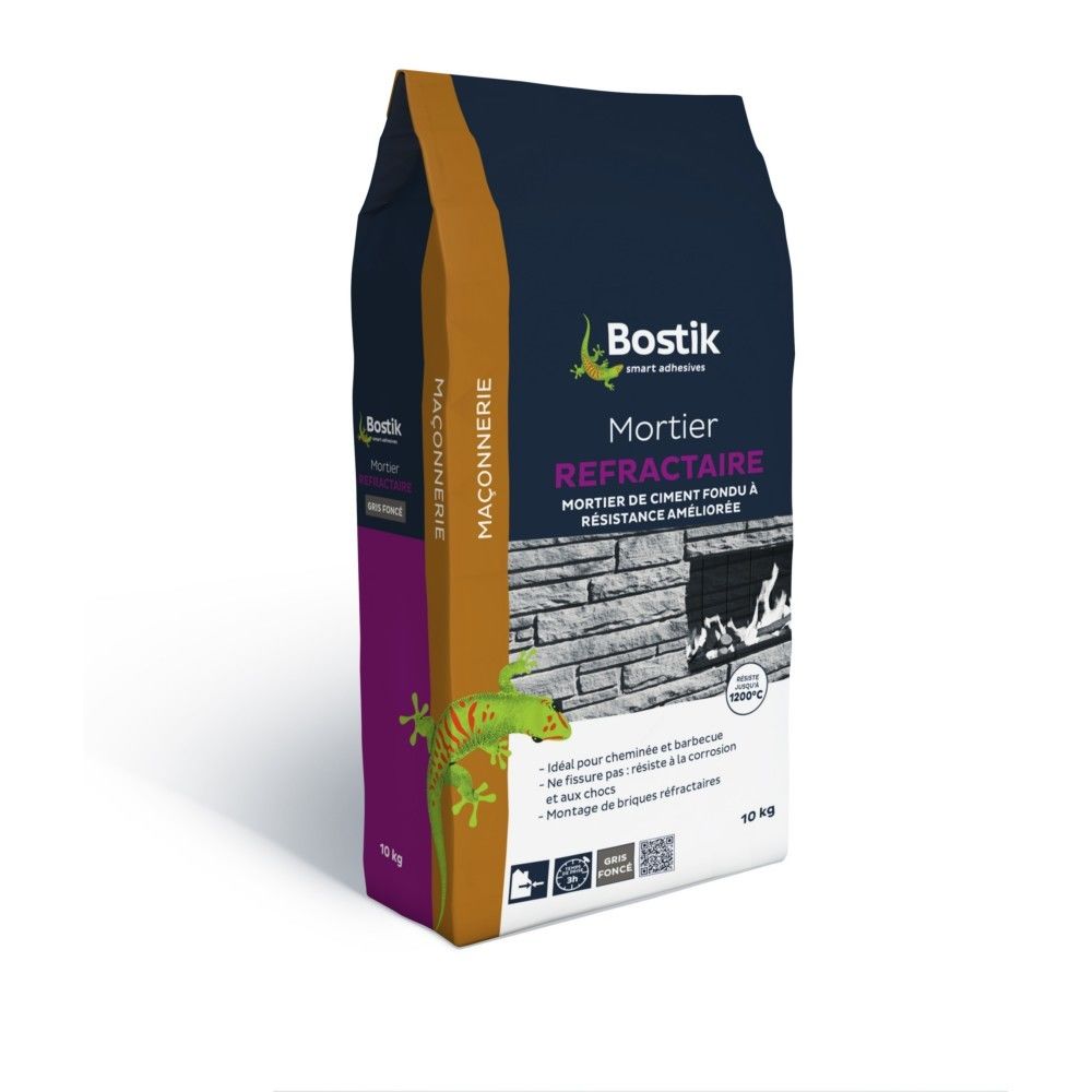 Bostik - Mortier réfractaire Bostik 10 kg - Enduit