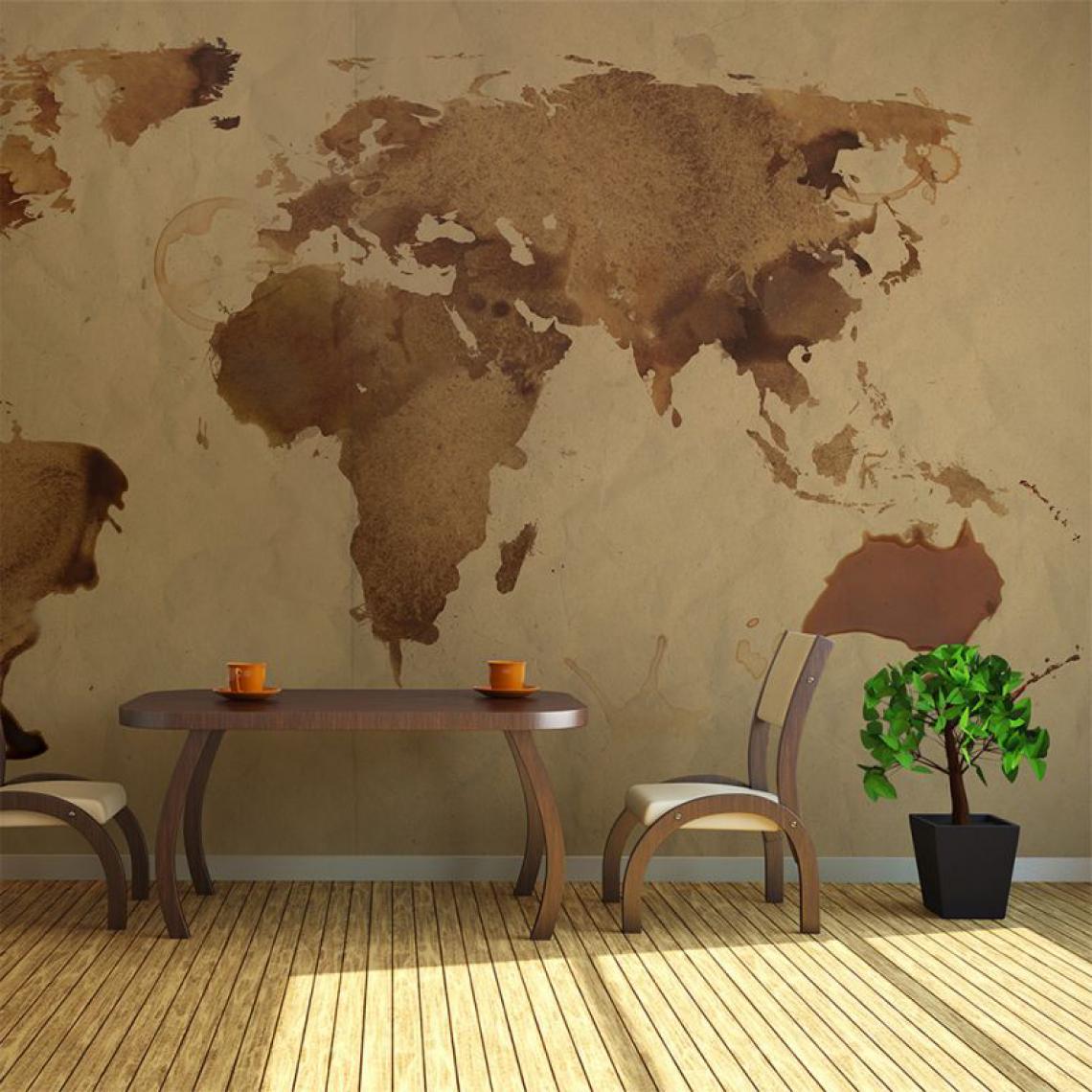 Artgeist - Papier peint - Tea map of the World .Taille : 450x270 - Papier peint