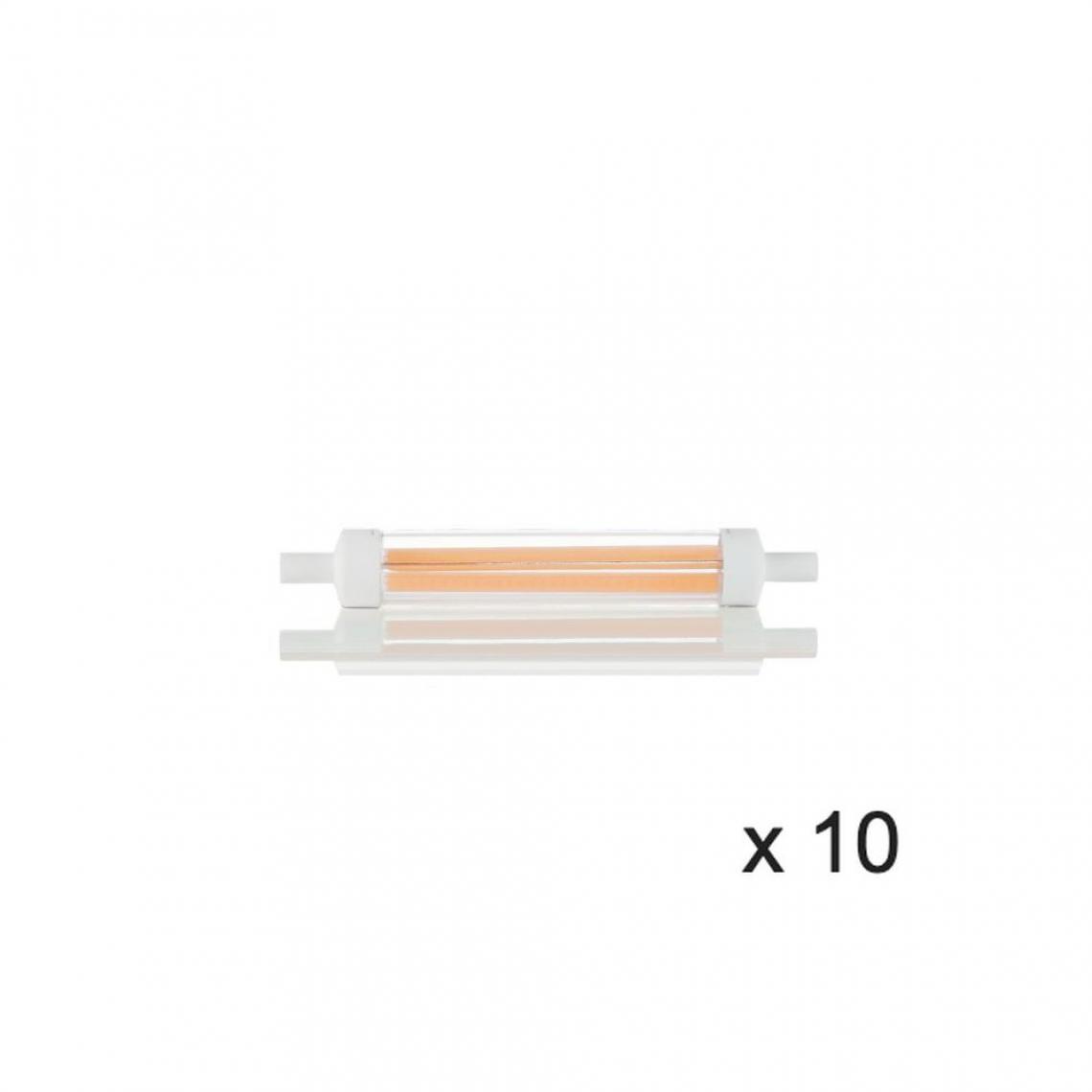 Ideal Lux - Ampoule (x10) 10W R7S Transparent D1,5 189093 - Ampoules LED