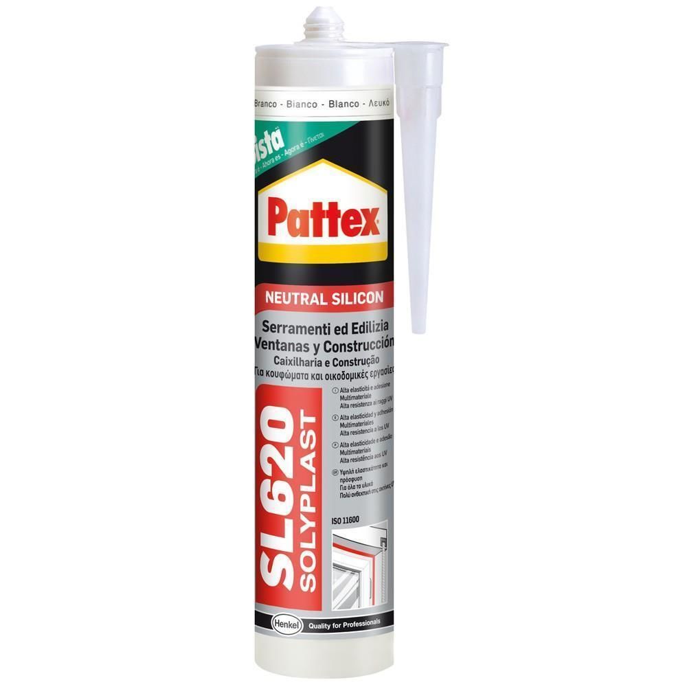 Pattex - Pattex Mastic silicone 300 ml blanc RAL9016 SL620 - Mastic, silicone, joint