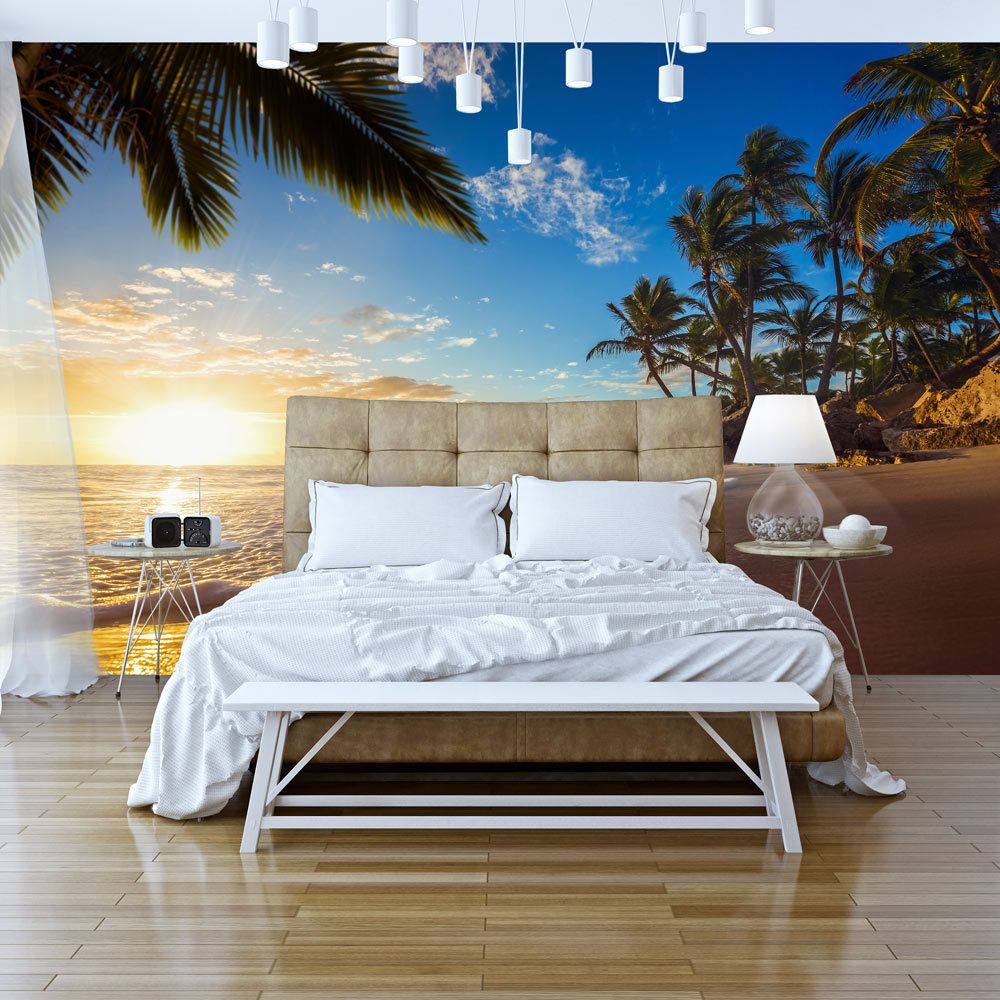marque generique - 350x245 Papier peint Mer Paysages Esthetique Tropical Beach - Papier peint