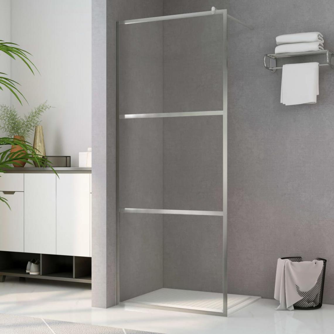 Vidaxl - vidaXL Paroi de douche à l'italienne à verre ESG transparent 90x195 cm - Cabine de douche