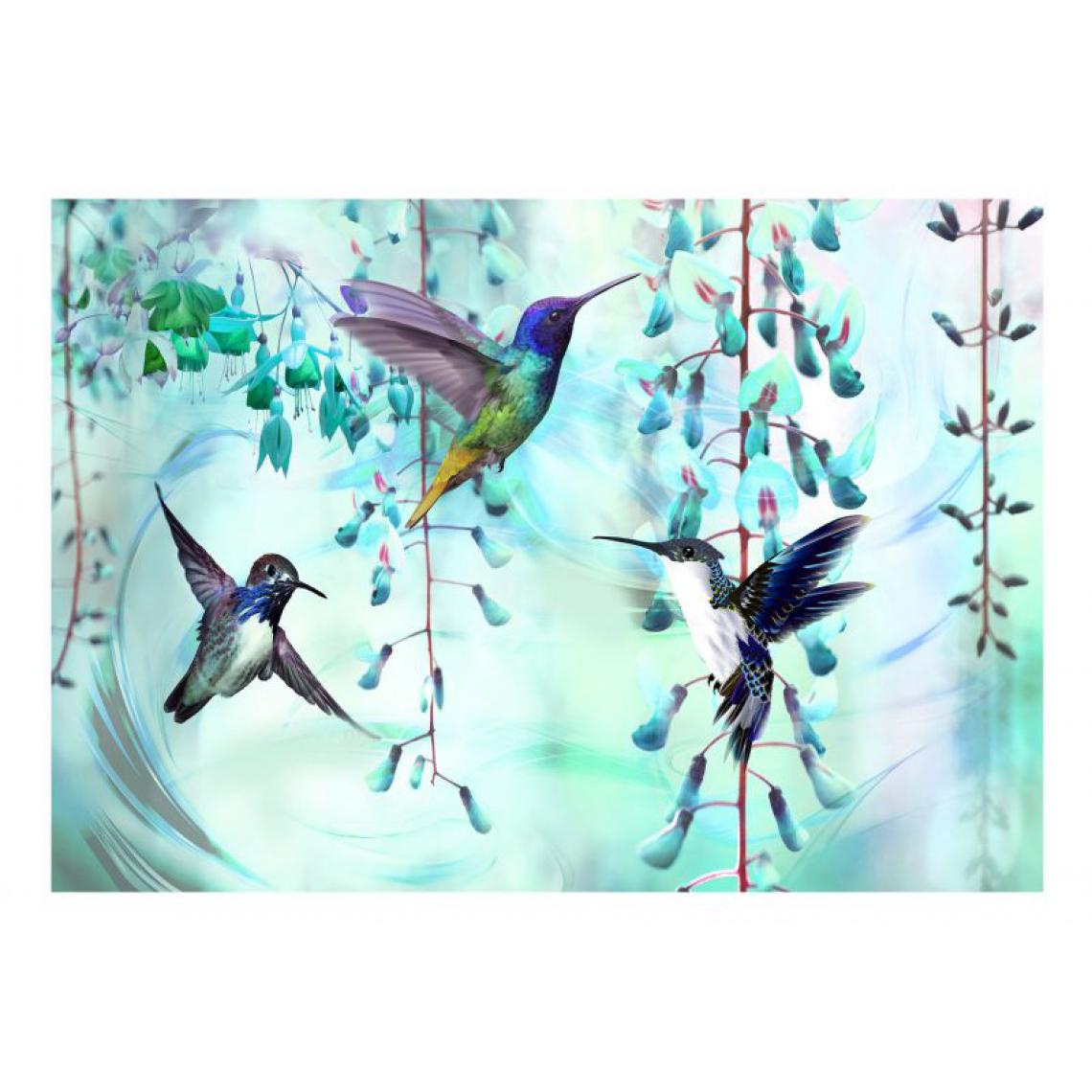 Artgeist - Papier peint - Flying Hummingbirds (Green) .Taille : 350x245 - Papier peint