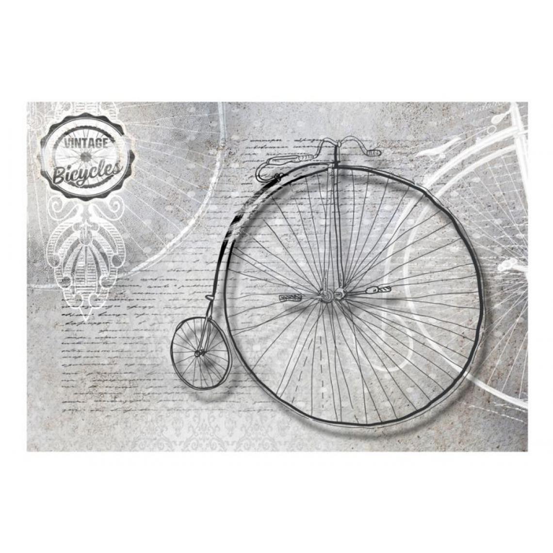 Artgeist - Papier peint - Vintage bicycles - black and white .Taille : 350x245 - Papier peint