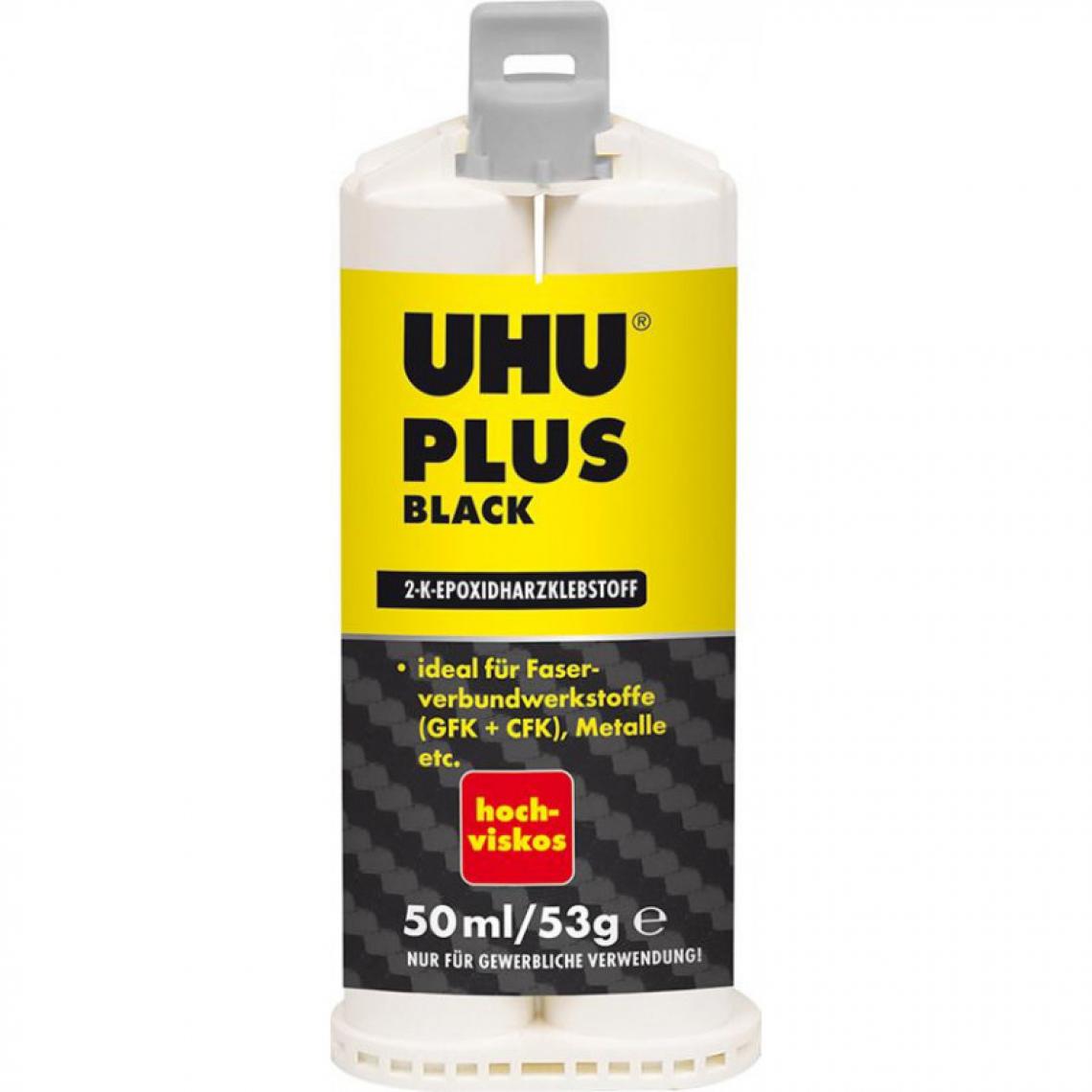 marque generique - UHU PLUS BLACK DK Cartouche 50ml (Par 6) - Mastic, silicone, joint