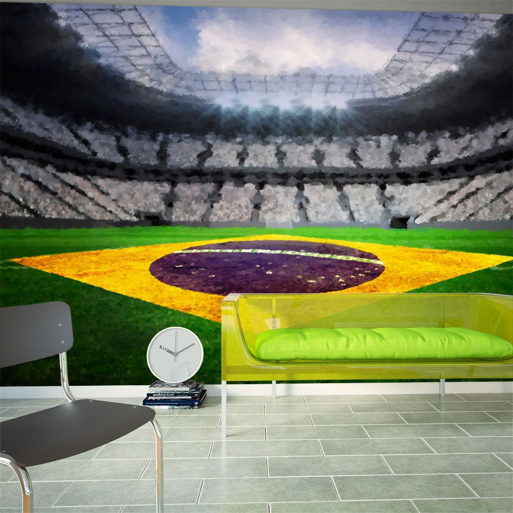 marque generique - 350x245 Papier peint Sport Hobby Splendide Brazilian stadium - Papier peint