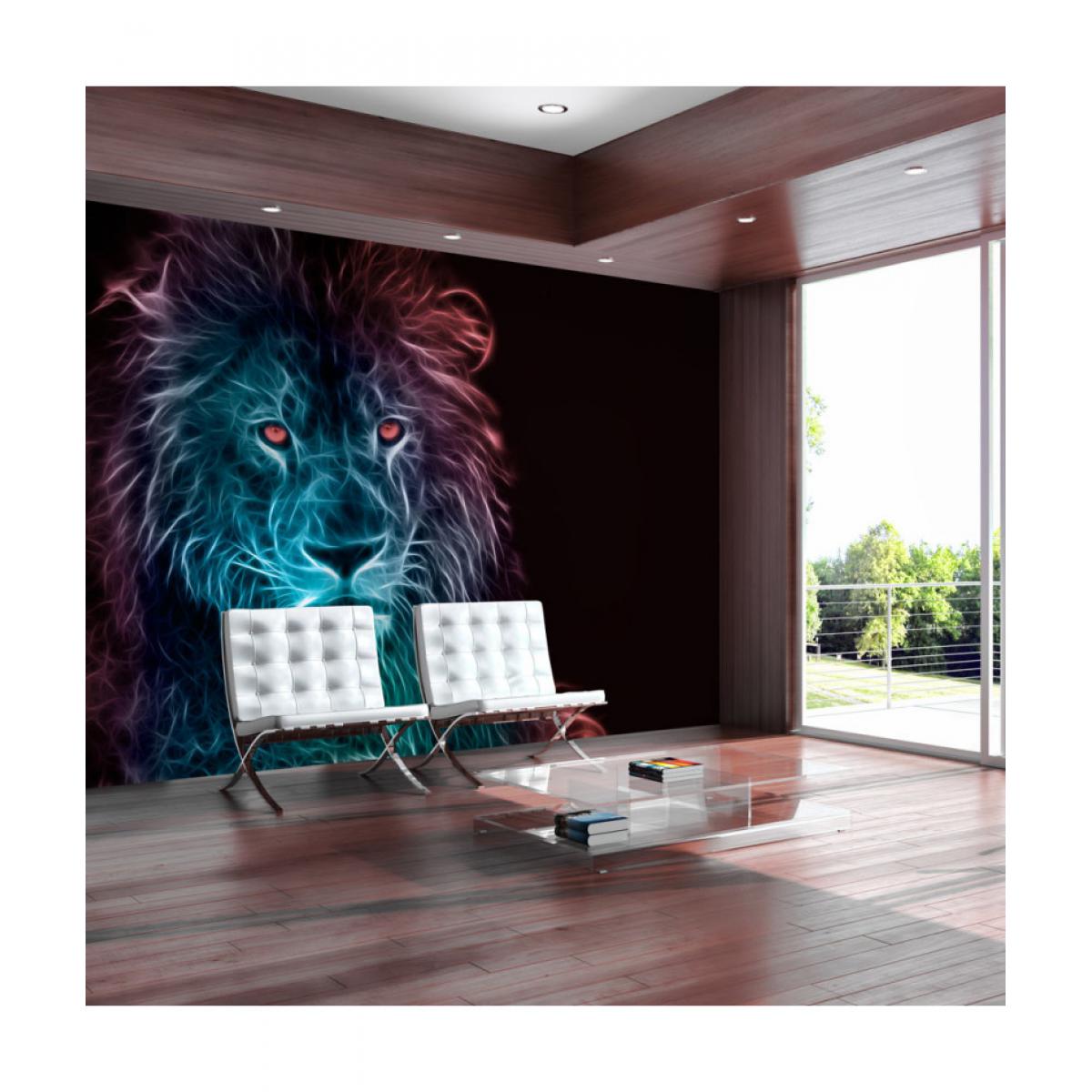 Artgeist - Papier peint - Abstract lion - rainbow 350x245 - Papier peint