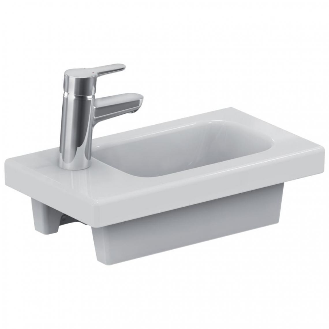 Ideal Standard - Ideal Standard - Lave-mains Connect Space 45 x 25 cm version droite Blanc - E132101 - Lave main pour toilettes