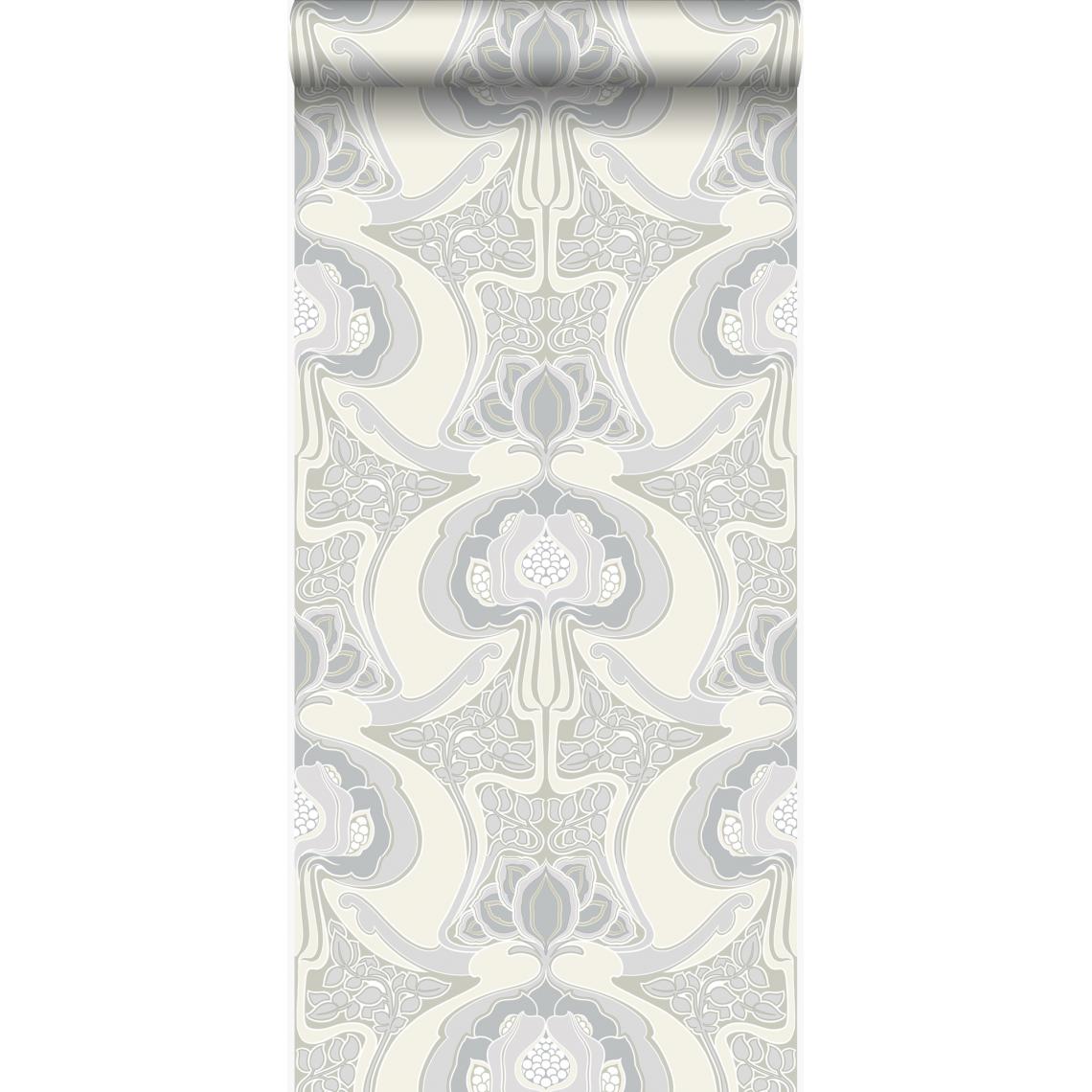 Origin - Origin papier peint motif floral Art Nouveau beige - 347208 - 53 cm x 10,05 m - Papier peint