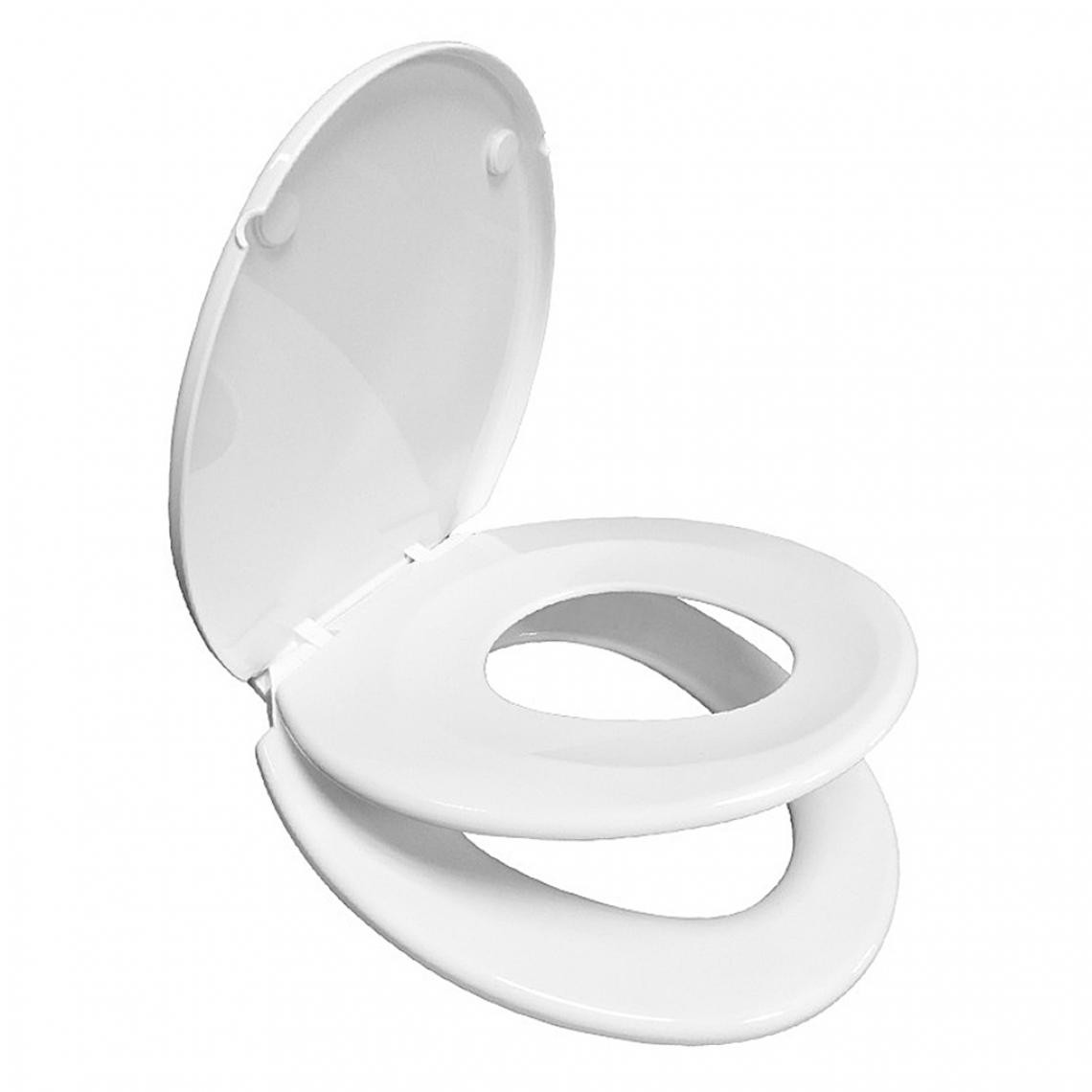 marque generique - Siège de toilette avec Construit-dans la Formation de Pot Siège Lent-Fermer Facile À Installer Convertible Siège de Toilette PP Matériel - Abattant WC
