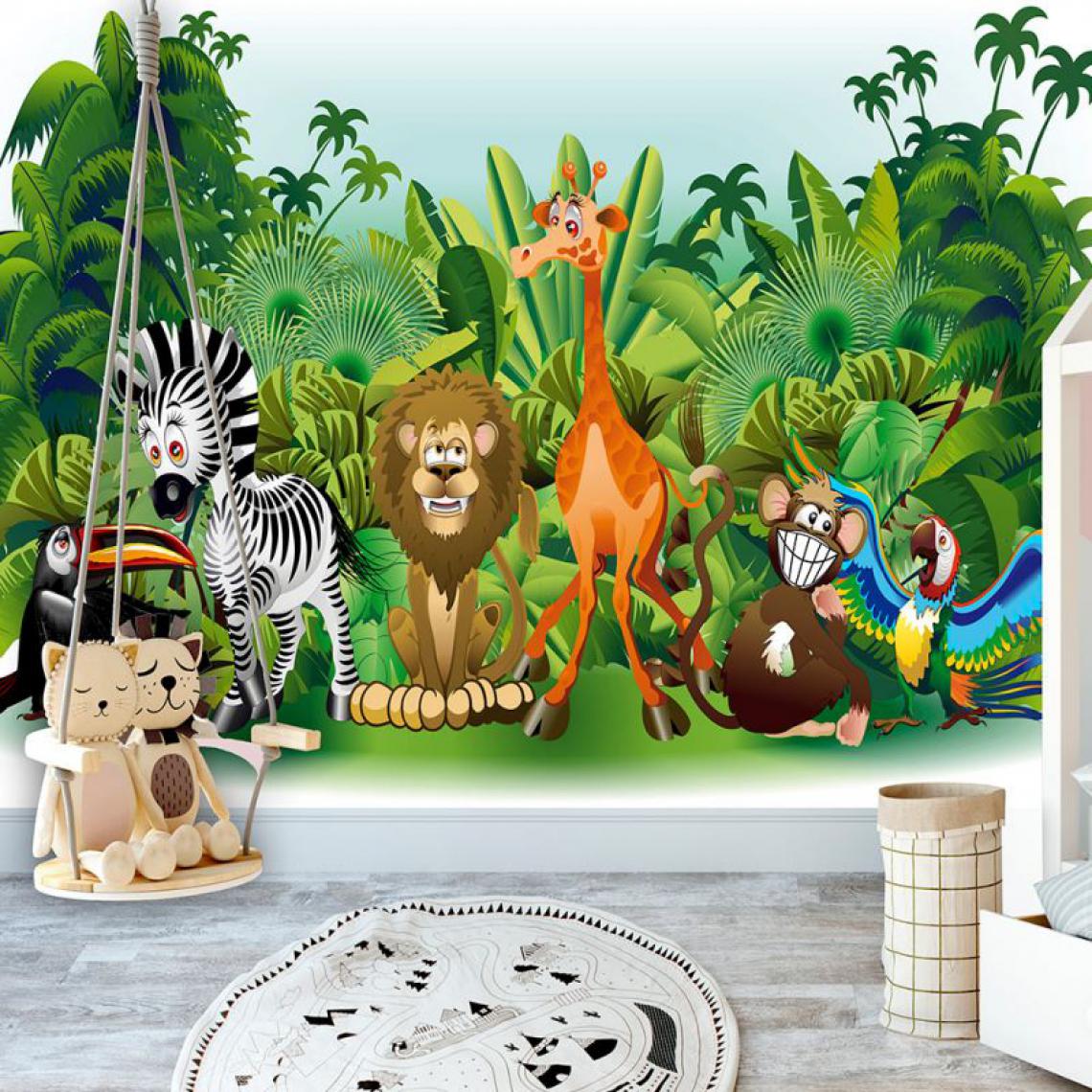 Artgeist - Papier peint - Jungle Animals .Taille : 100x70 - Papier peint