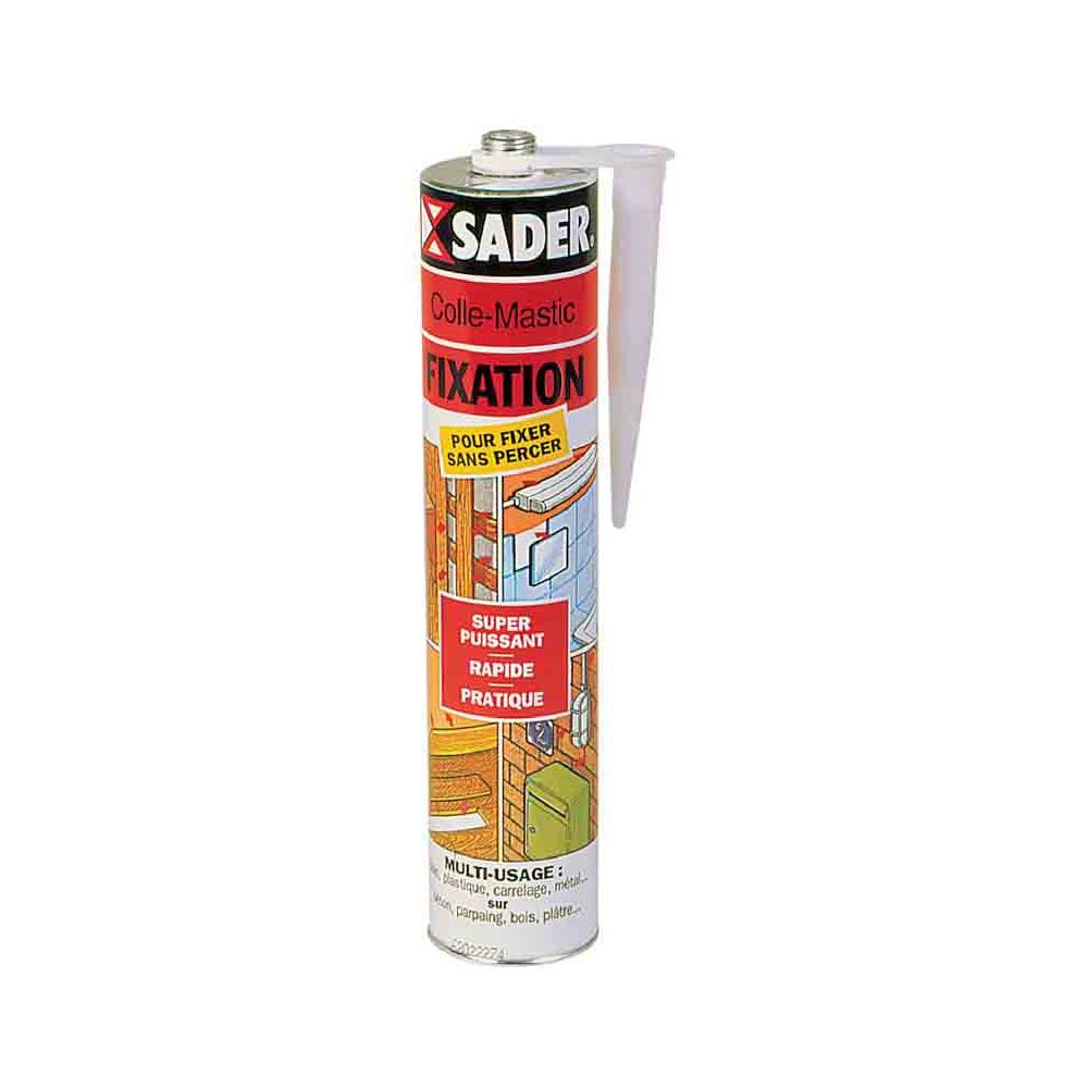 Sader - SADER - Colle mastic fixation 310 ml - Mastic, silicone, joint