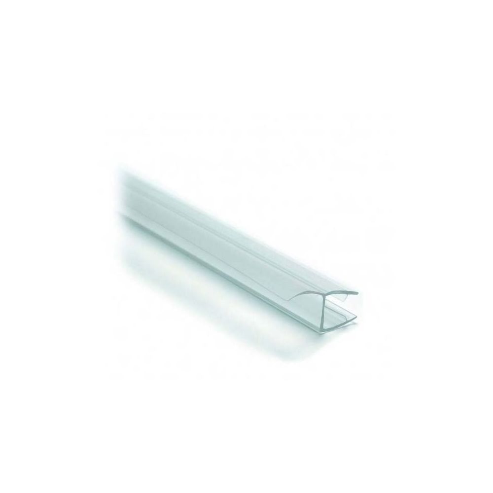Adler - Joint d'étancheité bi-dureté translucide - Pour verre d'épaisseur : 6 à 8 mm - Version : Lèvre déportée - Longueur : 2000 mm - ADLER - Mastic, silicone, joint