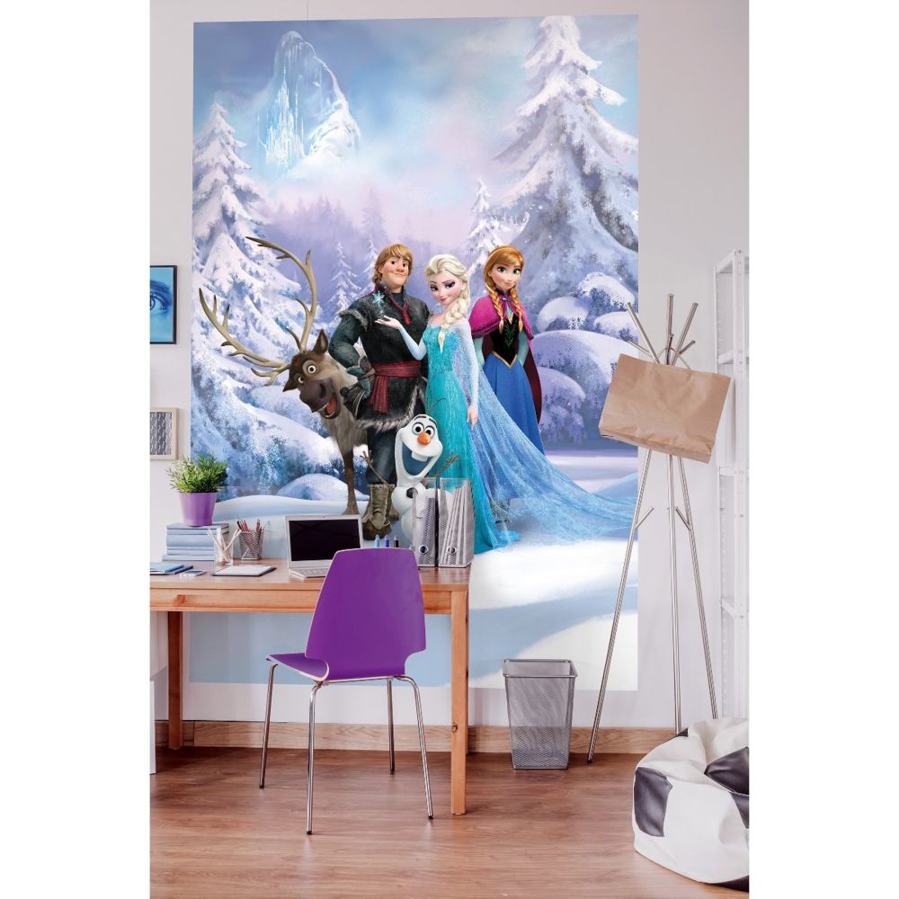 Komar - Komar Photo mural Frozen Winterland 184x254 cm Bleu - Papier peint
