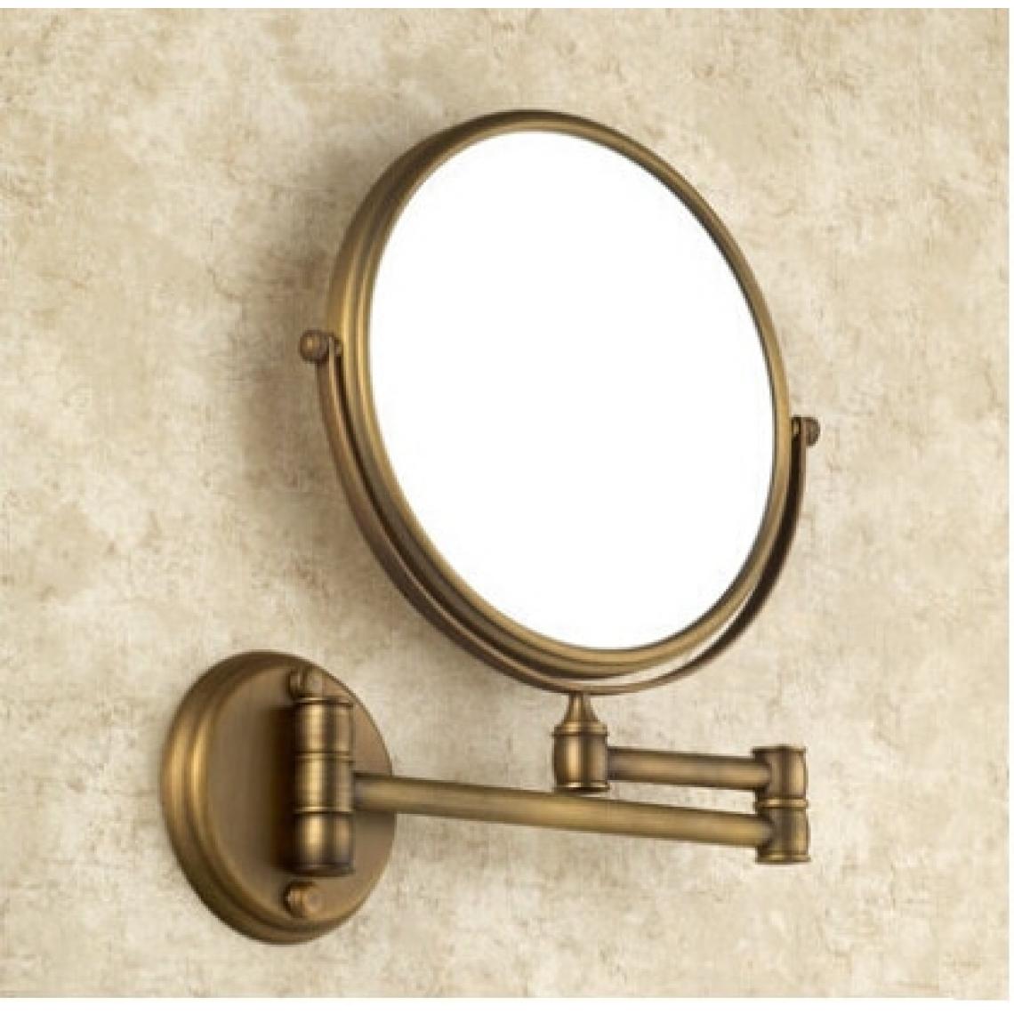 Universal - Bronze antique miroir de maquillage mural en laiton miroir de salle de bains 8 pouces miroir de maquillage décoratif antique | miroir de salle de bains | miroir mural en laiton antique(Le cuivre) - Miroir de salle de bain