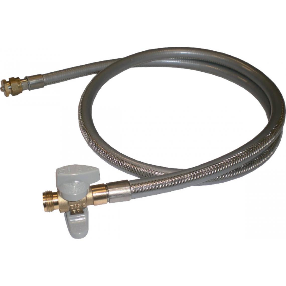 Banides & Debeaurain - robinet gaz - roai - m / m - robiflex - flexible 1.50 m et bouchon - diamètre 15 x 21 mm - banides 0239105 - Flexible gaz