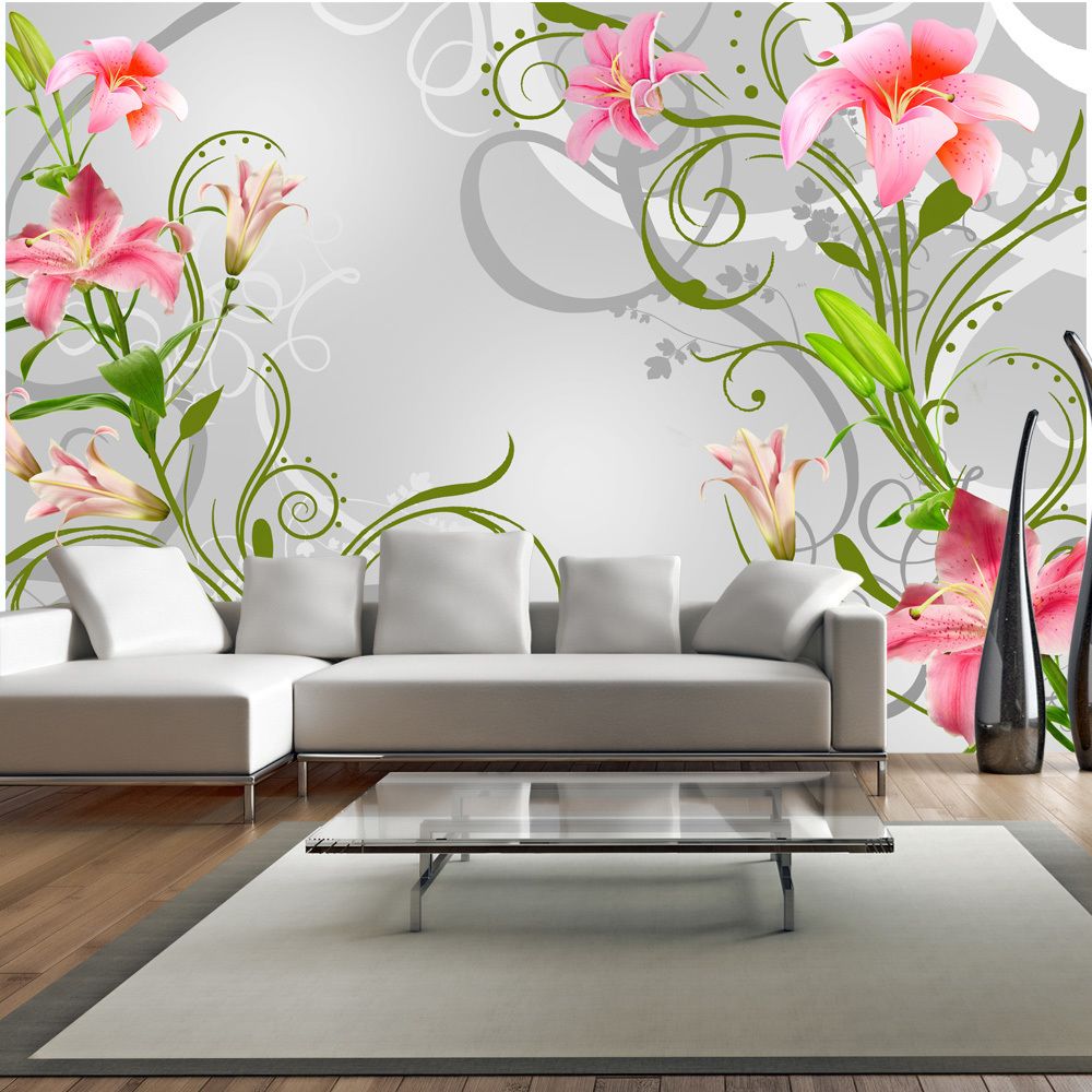 Bimago - Papier peint - Subtle beauty of the lilies III - Décoration, image, art | - Papier peint