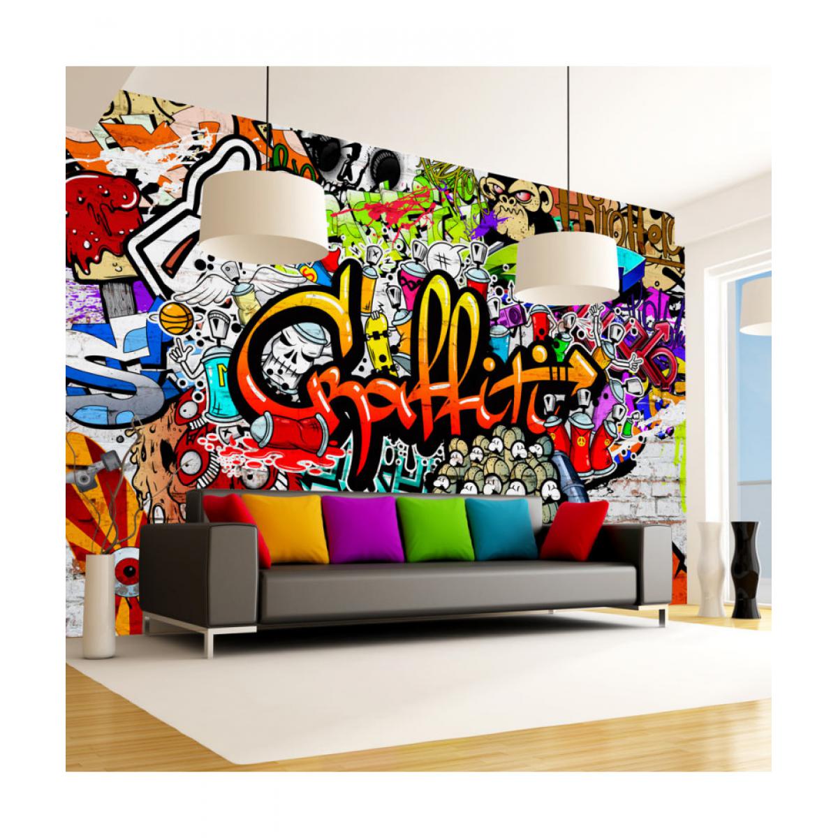 Artgeist - Papier peint - Colorful Graffiti 150x105 - Papier peint