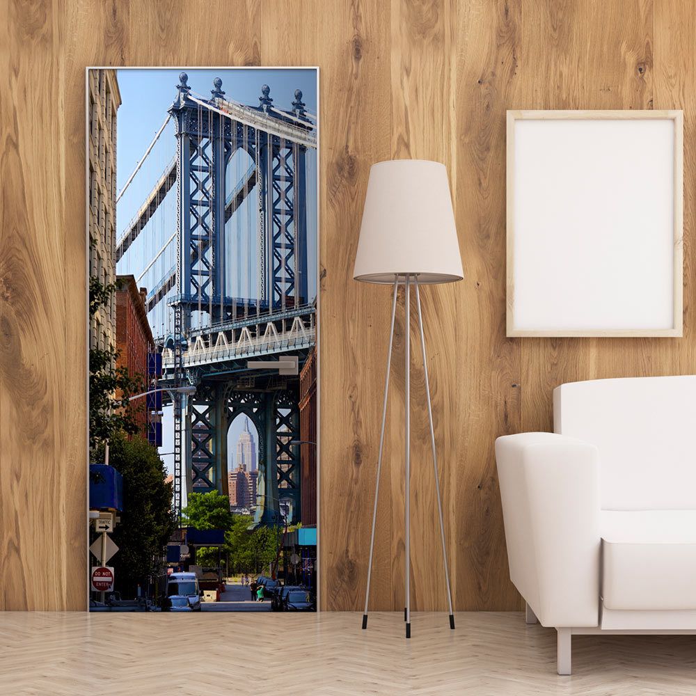 Bimago - Papier-peints pour porte | New York: Bridge | 70x210 | | - Papier peint