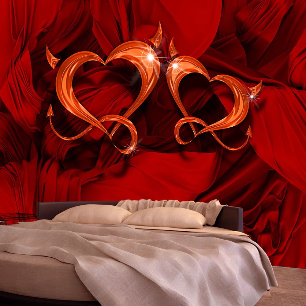 marque generique - 300x210 Papier peint Amour Abstractions Superbe Two hearts - Papier peint
