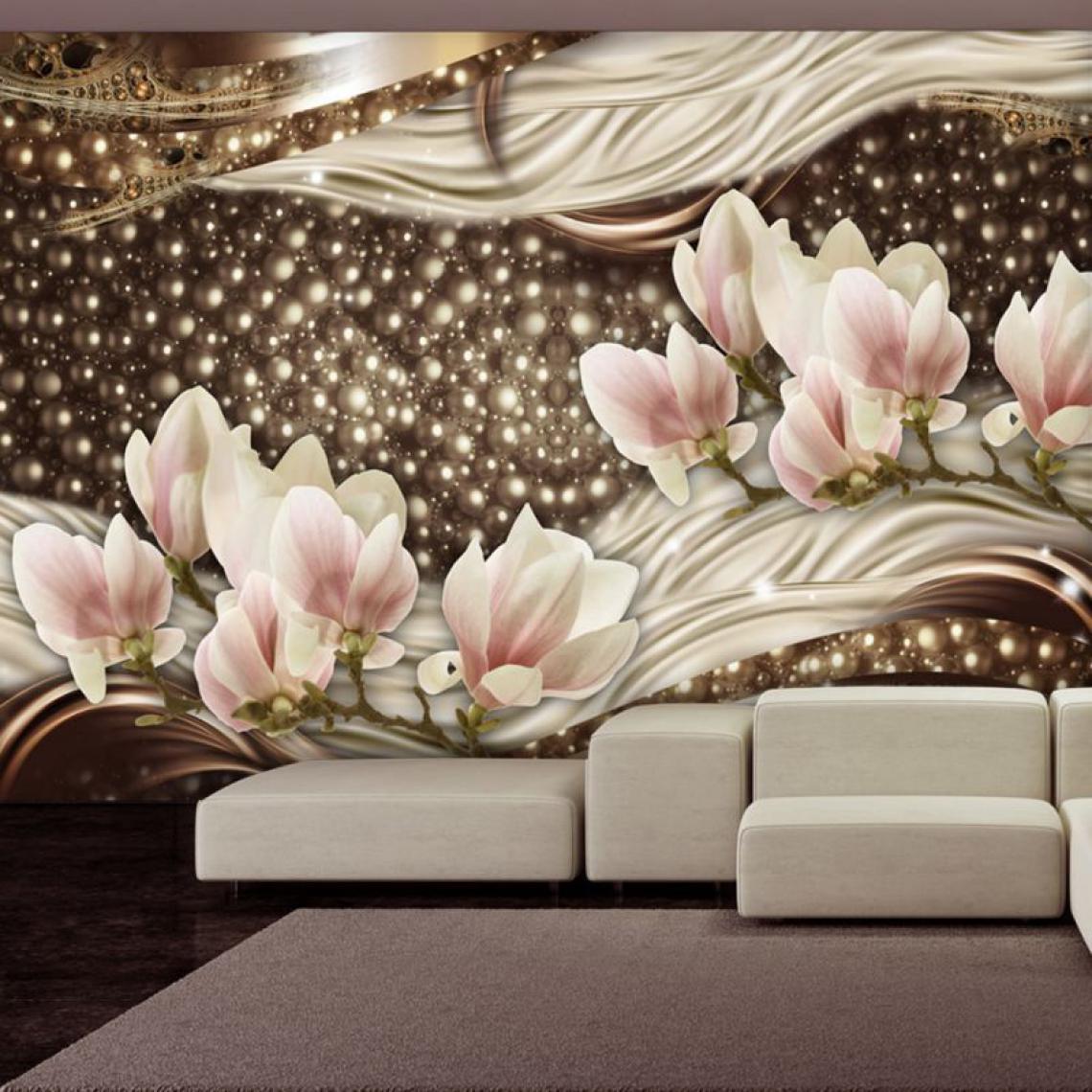 Artgeist - Papier peint - Pearls and Magnolias .Taille : 200x140 - Papier peint