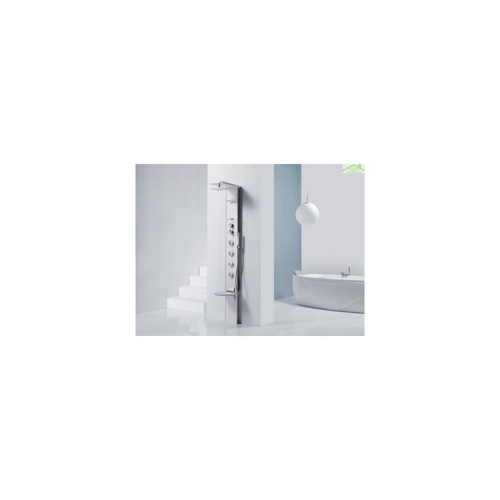 Novellini - Colonne de douche hydromassante avec siège NOVELLINI CASCATA 3 - Blanc - Colonne de douche